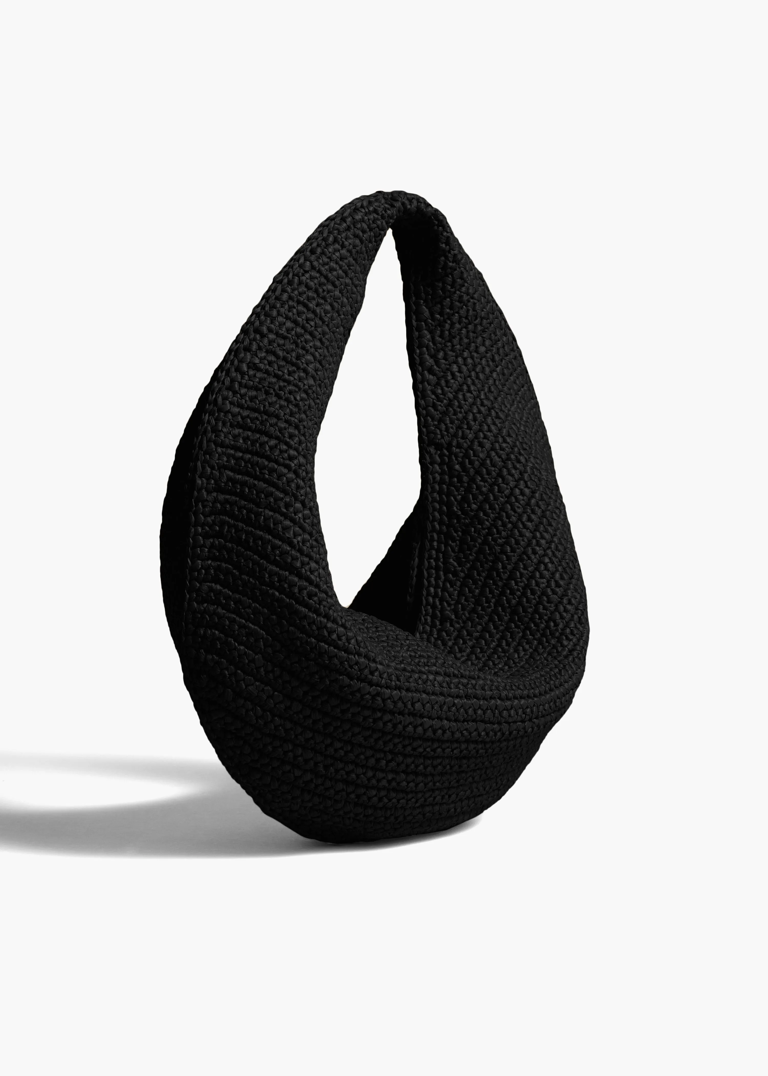 Medium Olivia Hobo in Black Raffia sold by KHAITE product image thumbnail 2