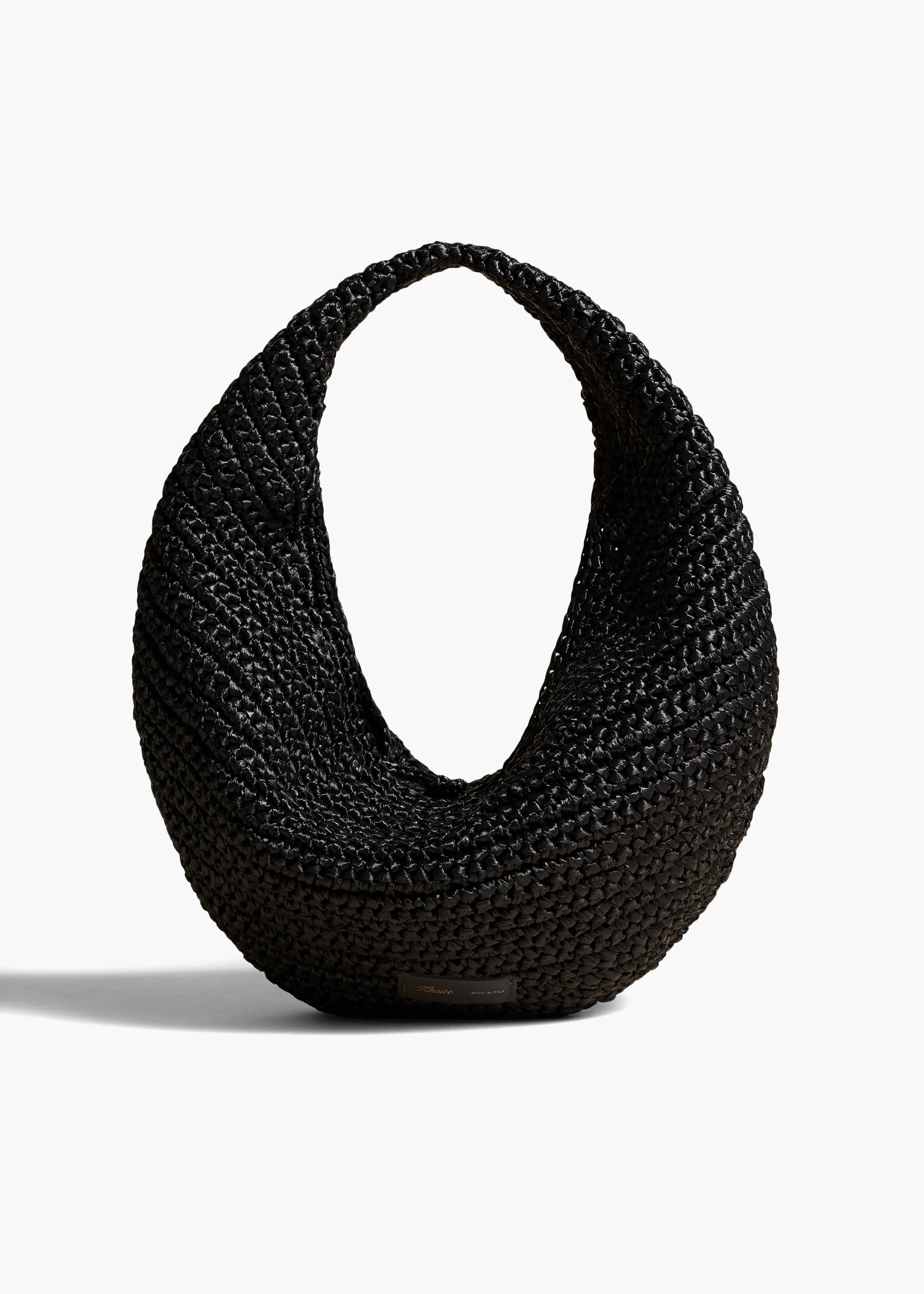 Medium Olivia Hobo in Black Raffia sold by KHAITE