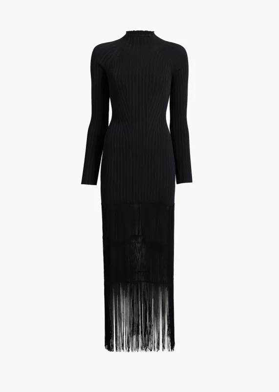 Cedar Dress in Black sold by KHAITE