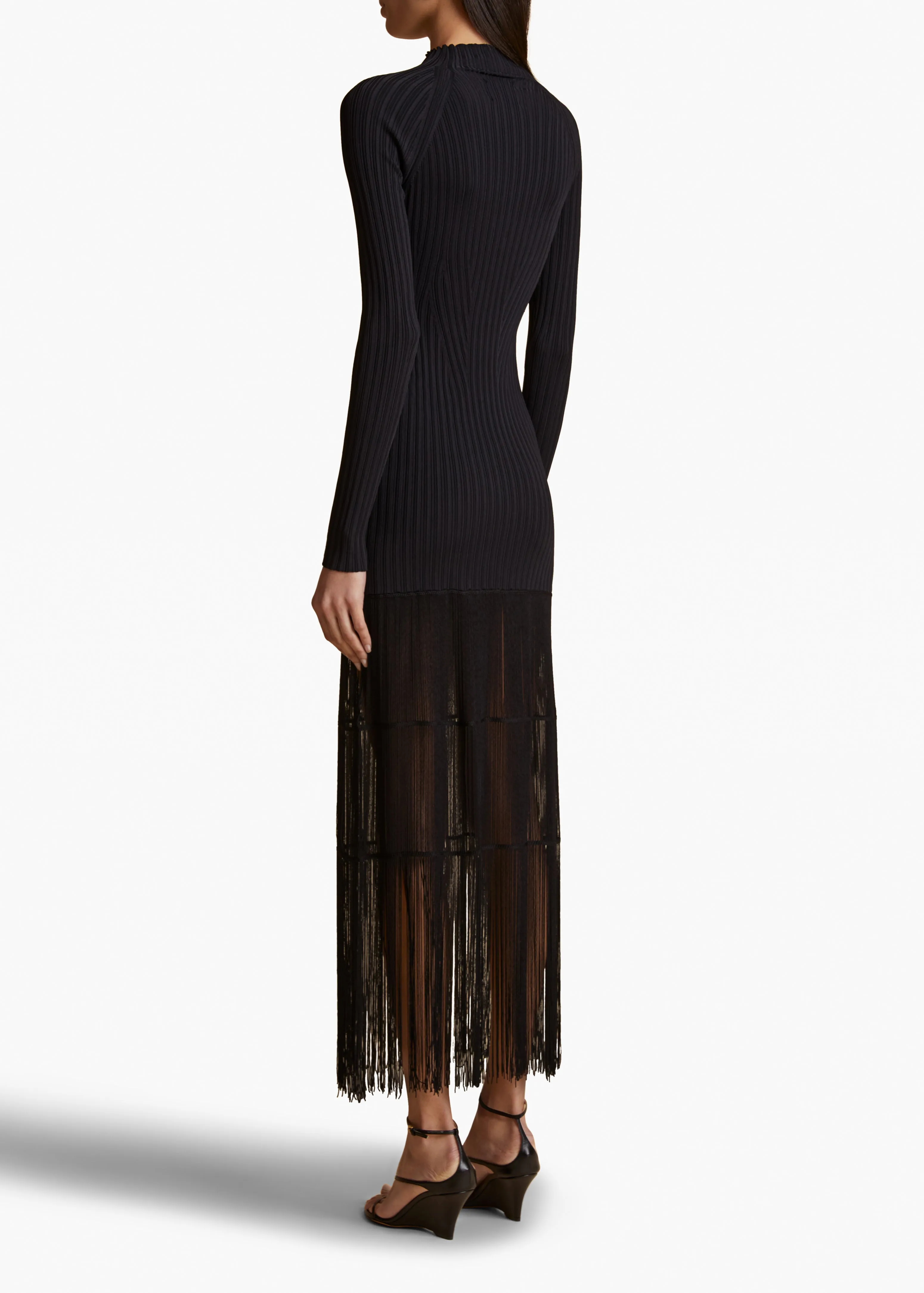 Cedar Dress in Black sold by KHAITE product image thumbnail 4