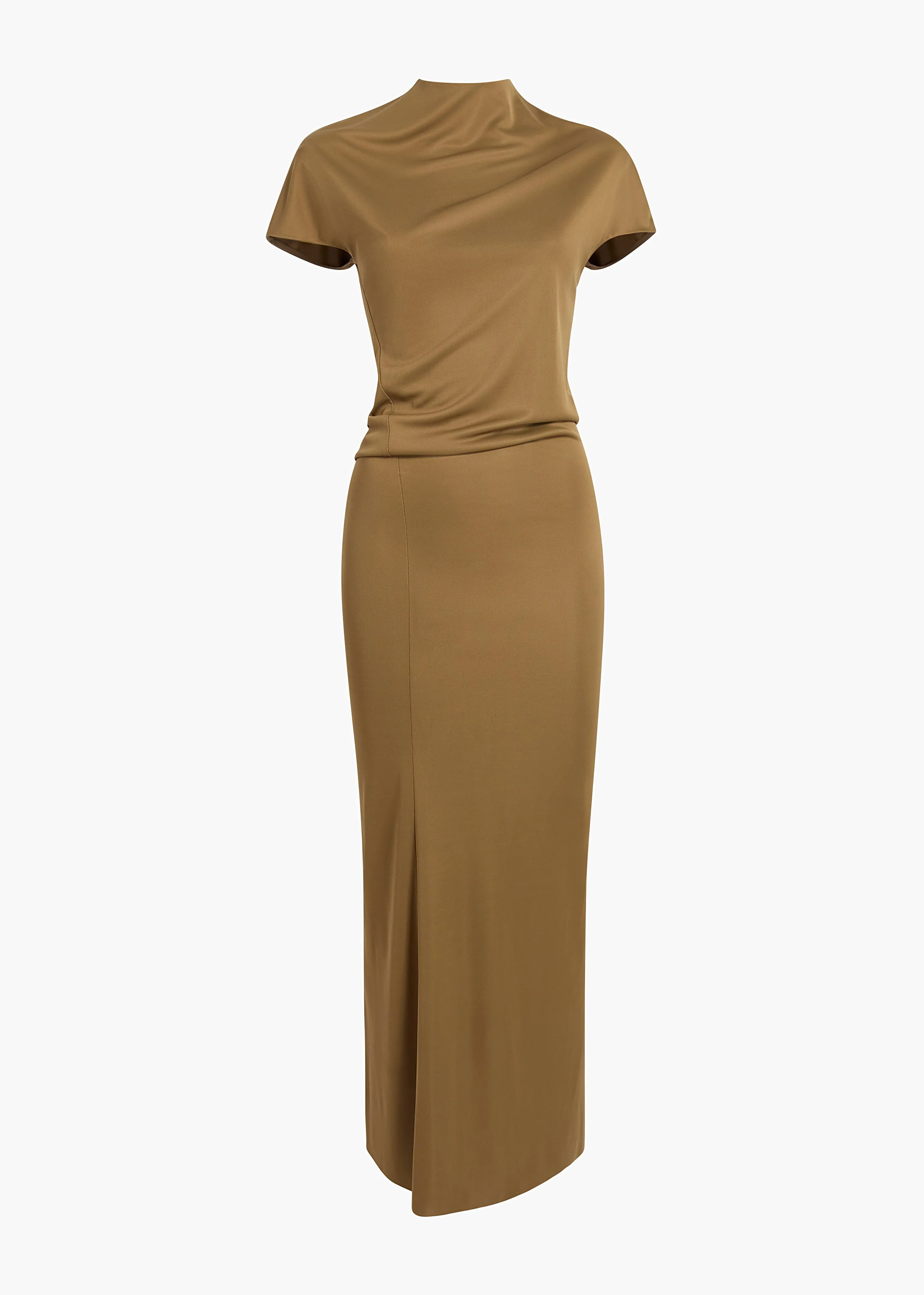 Yenza Dress in Toffee sold by KHAITE