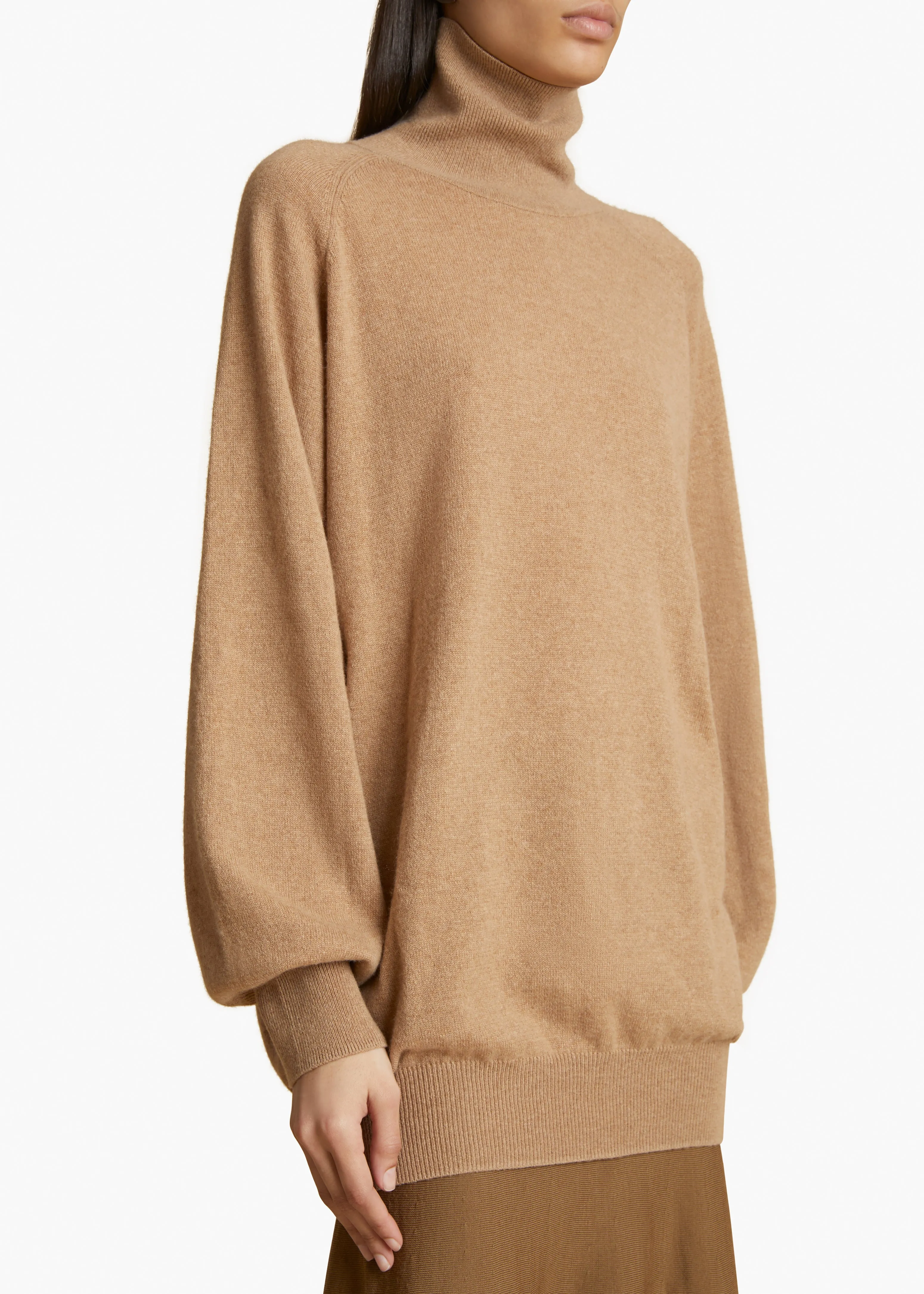 Percy Sweater in Camel sold by KHAITE product image thumbnail 5
