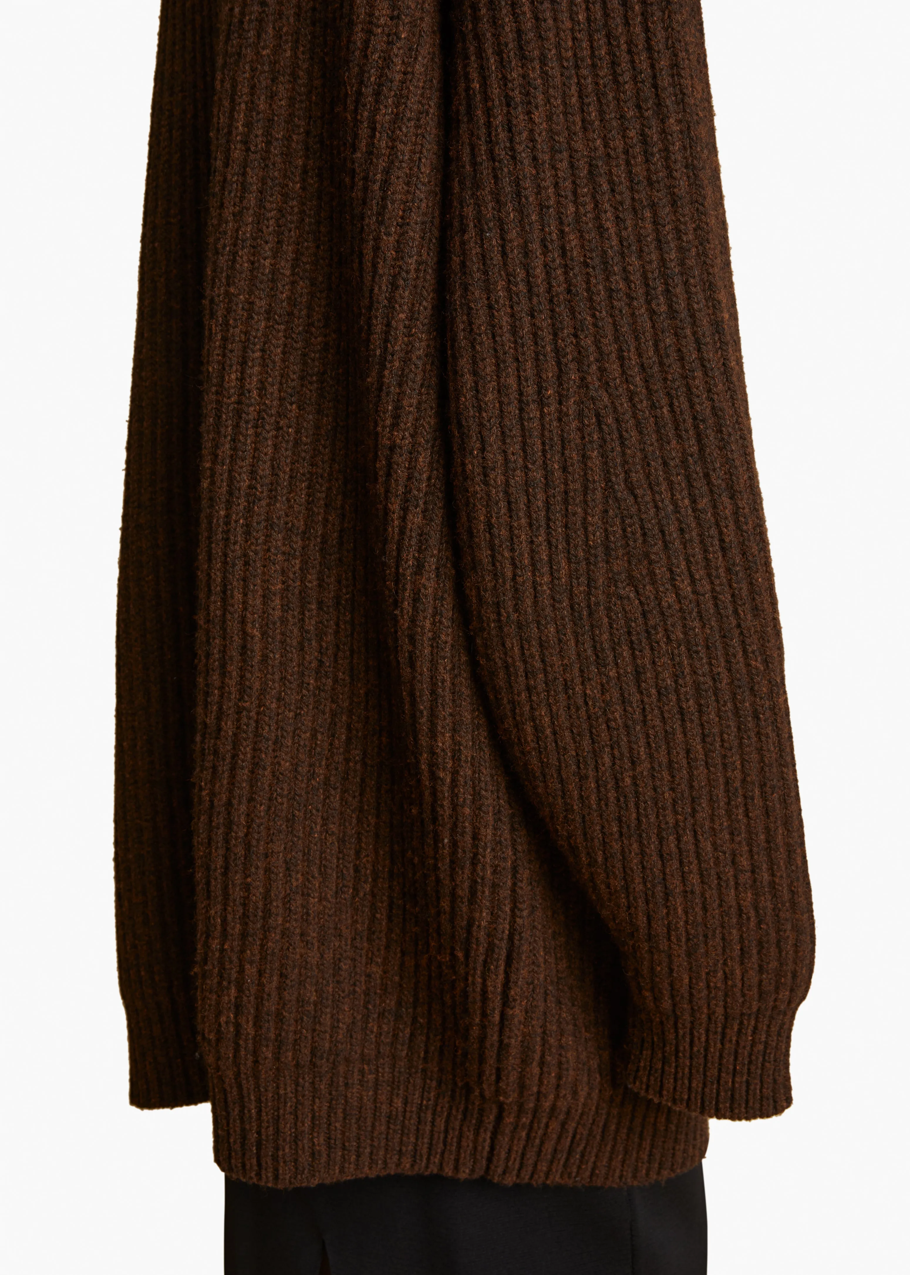 Jina Cardigan in Chestnut sold by KHAITE product image thumbnail 5