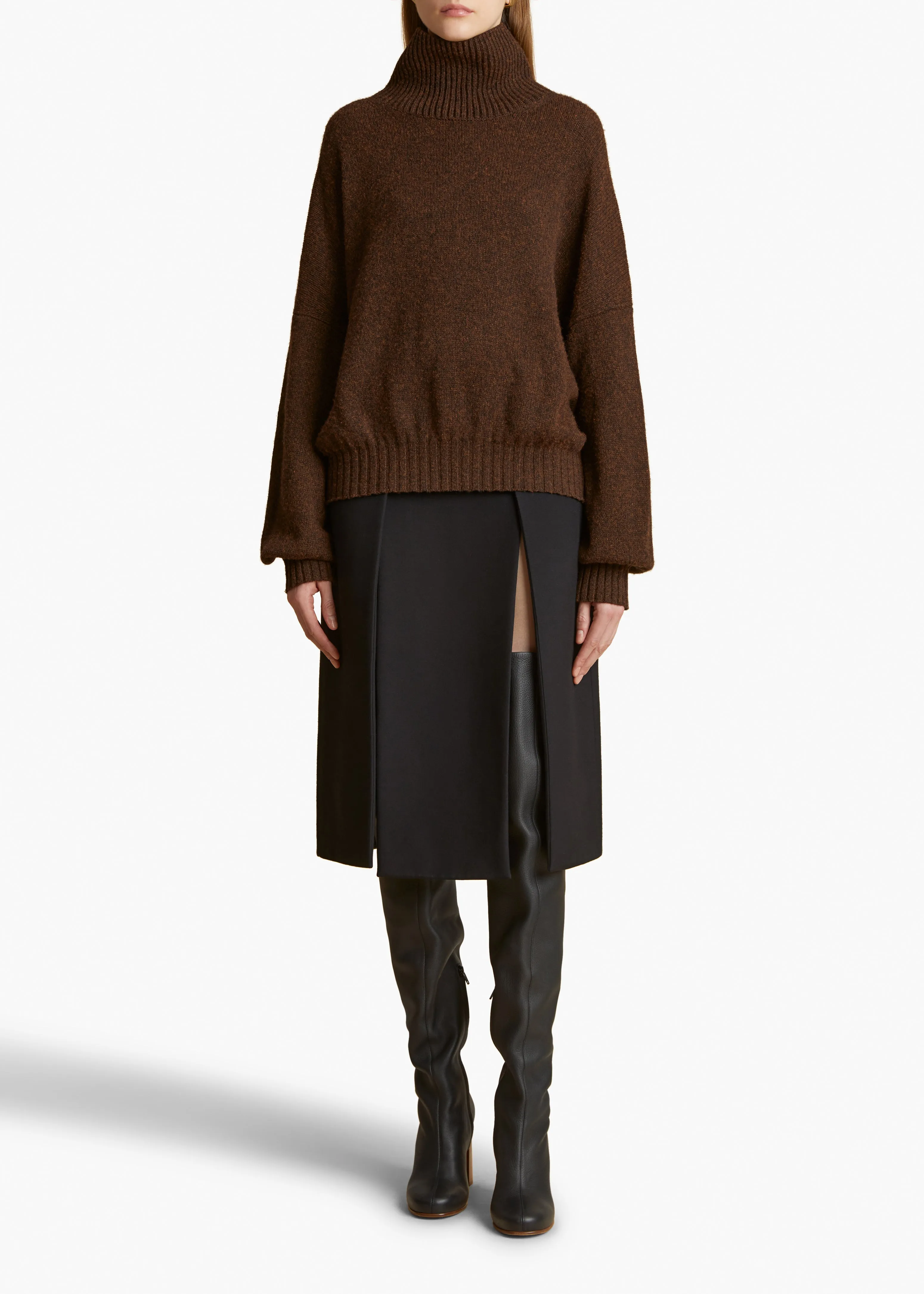 Morris Sweater in Chestnut sold by KHAITE product image thumbnail 2