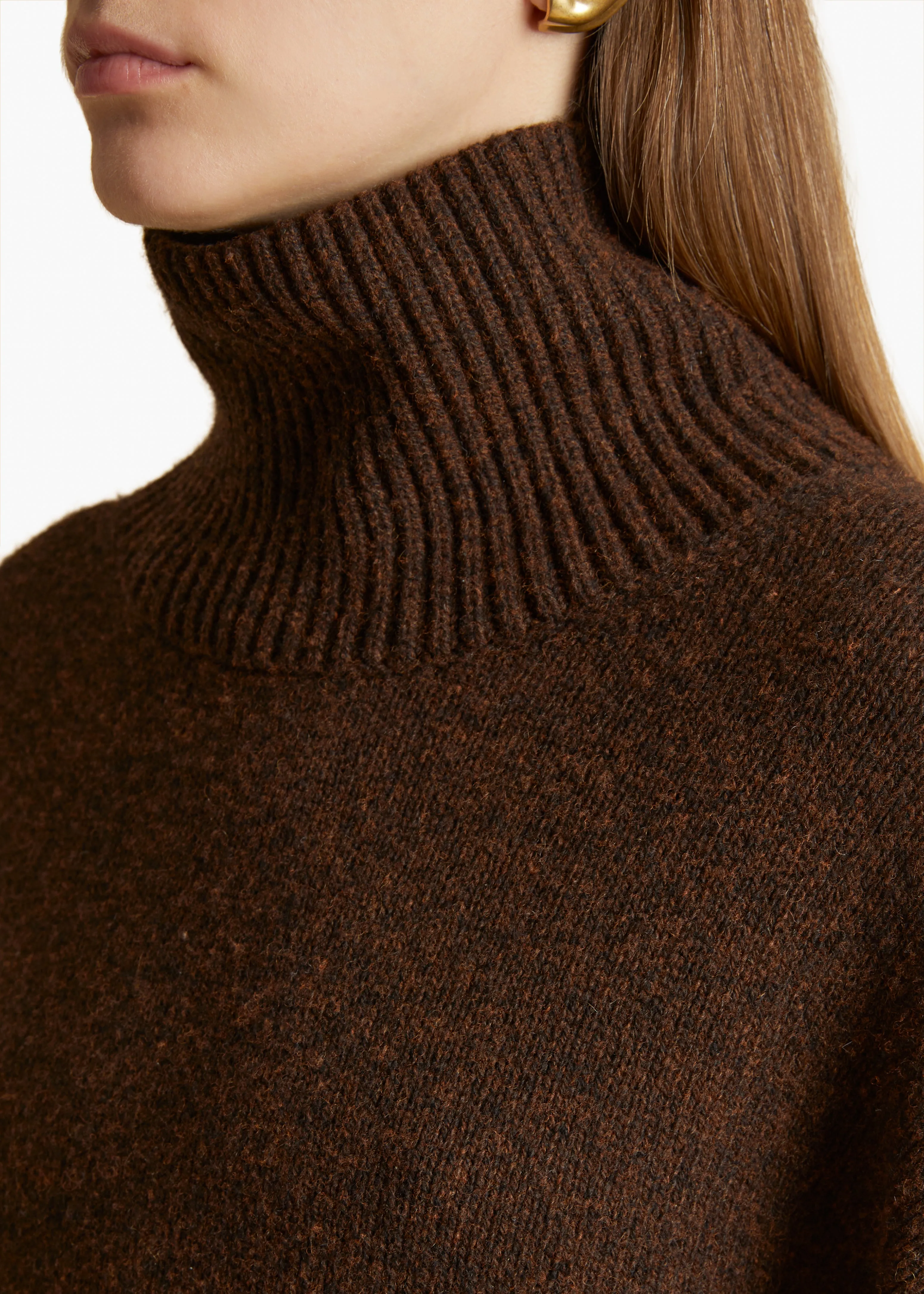 Morris Sweater in Chestnut sold by KHAITE product image thumbnail 5