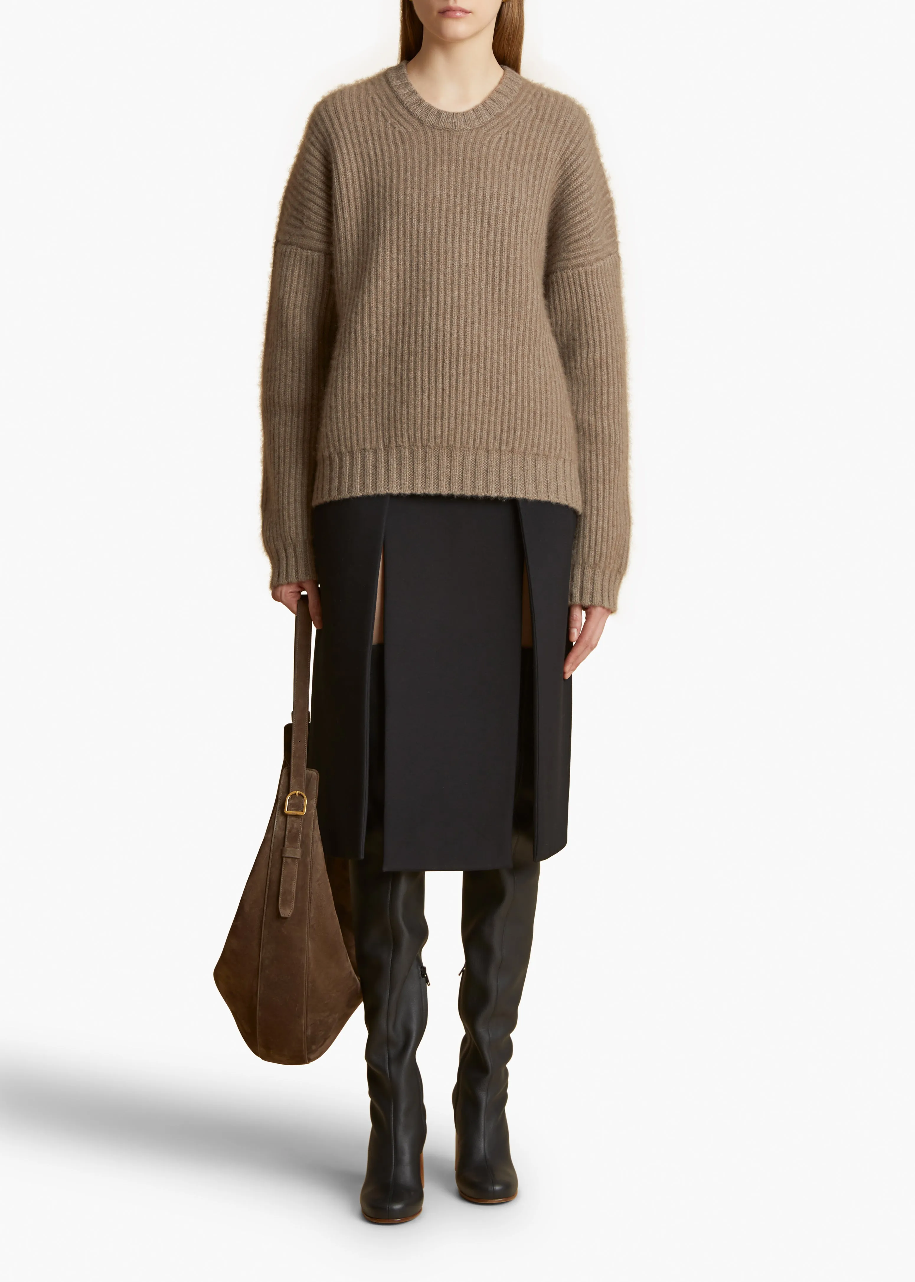 Manuela Sweater in Barley sold by KHAITE product image thumbnail 2