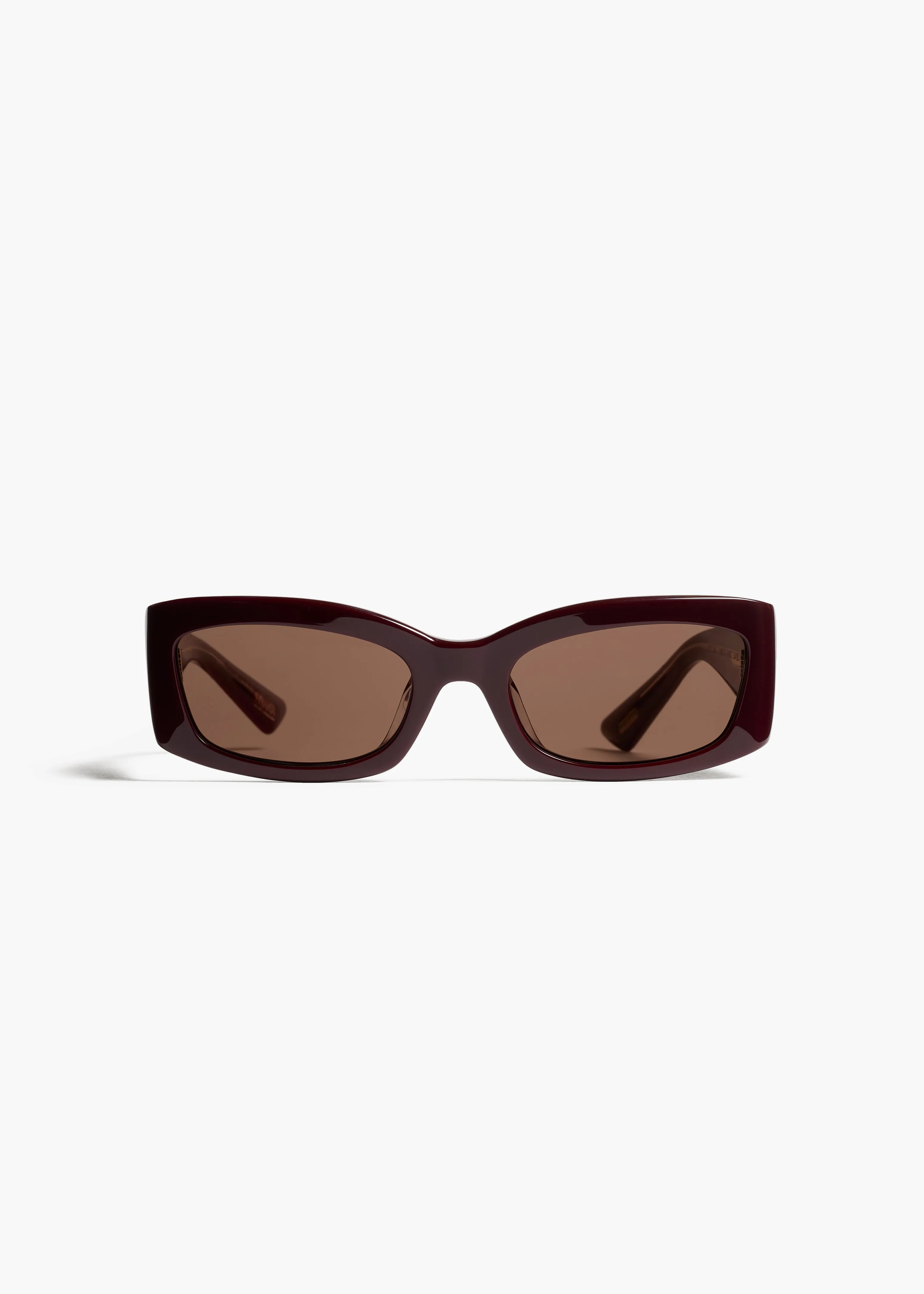 KHAITE x Oliver Peoples 1993C in Burgundy and Brown sold by KHAITE