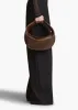 Medium Olivia Hobo in Chestnut Crackle Patent Leather sold by KHAITE