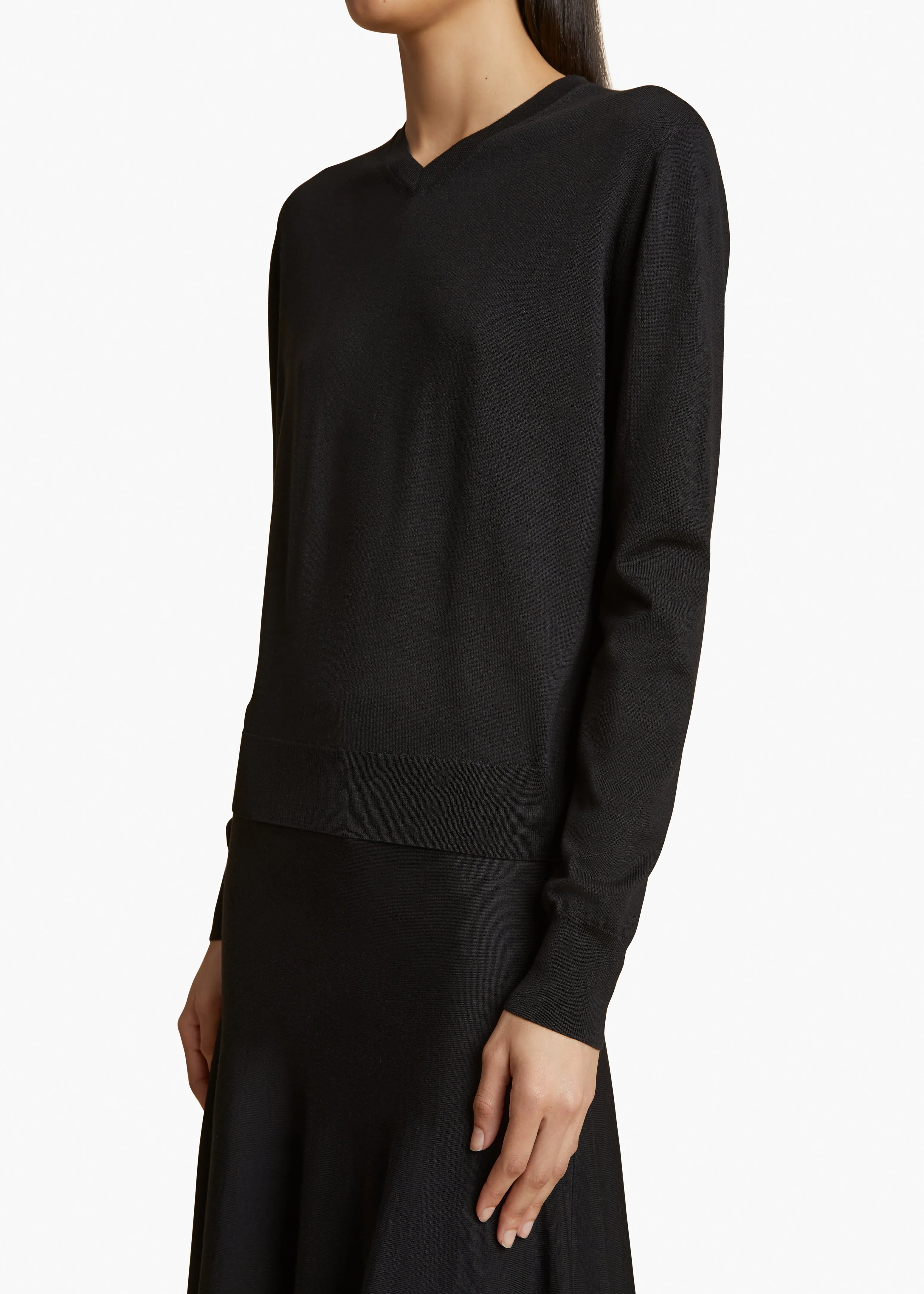 Senta Top in Black sold by KHAITE product image thumbnail 5