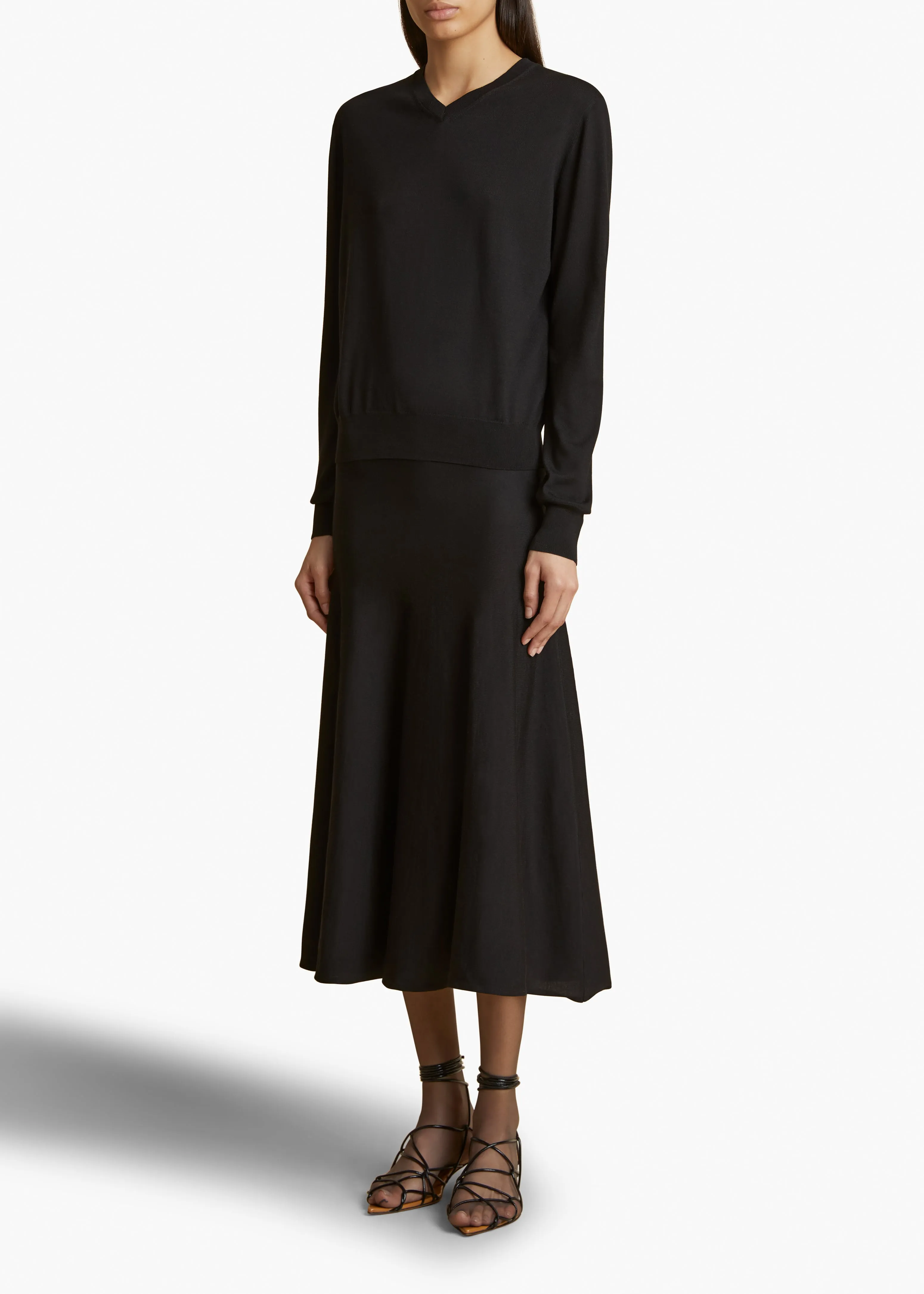 Senta Top in Black sold by KHAITE product image thumbnail 2