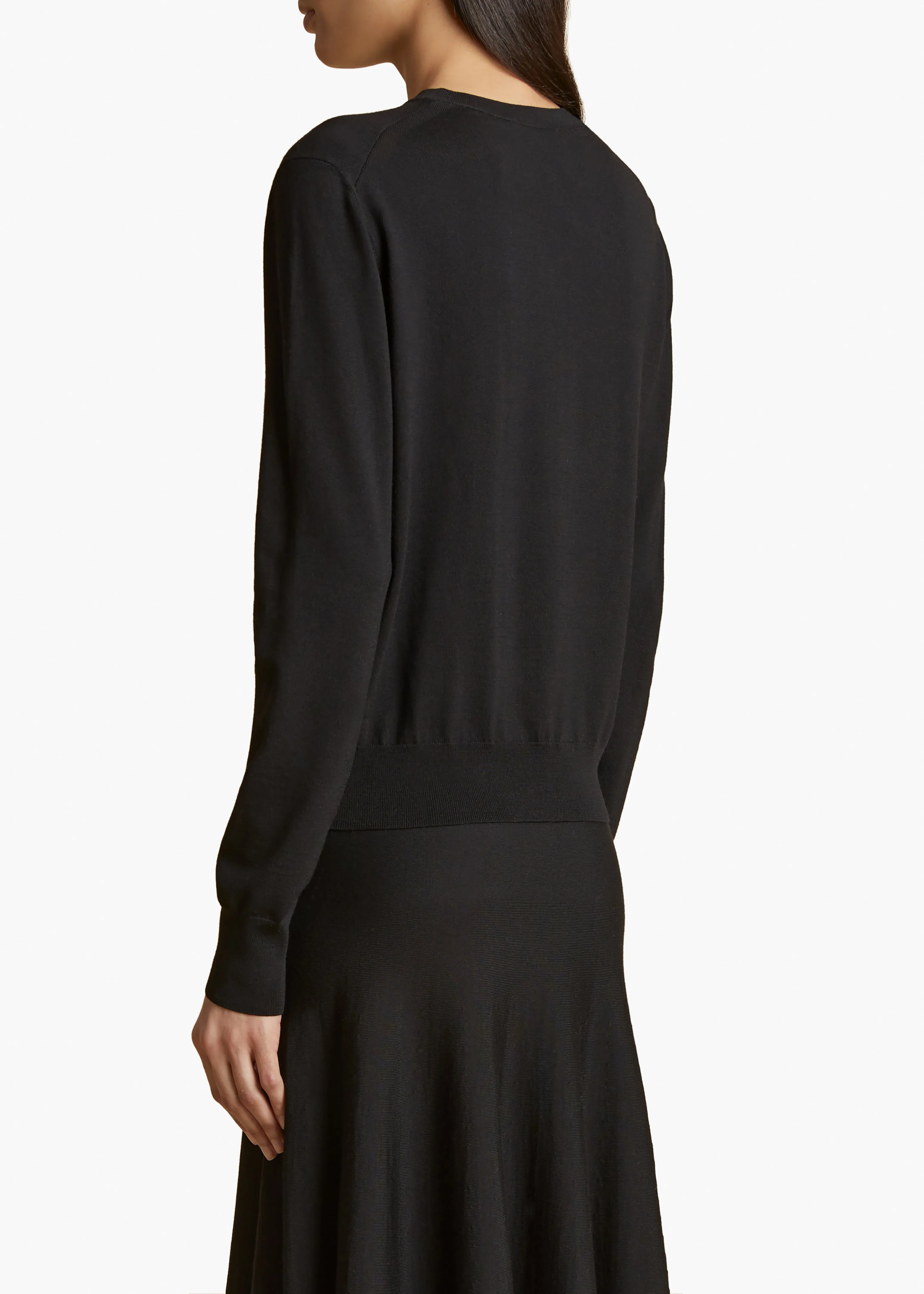 Senta Top in Black sold by KHAITE product image thumbnail 4