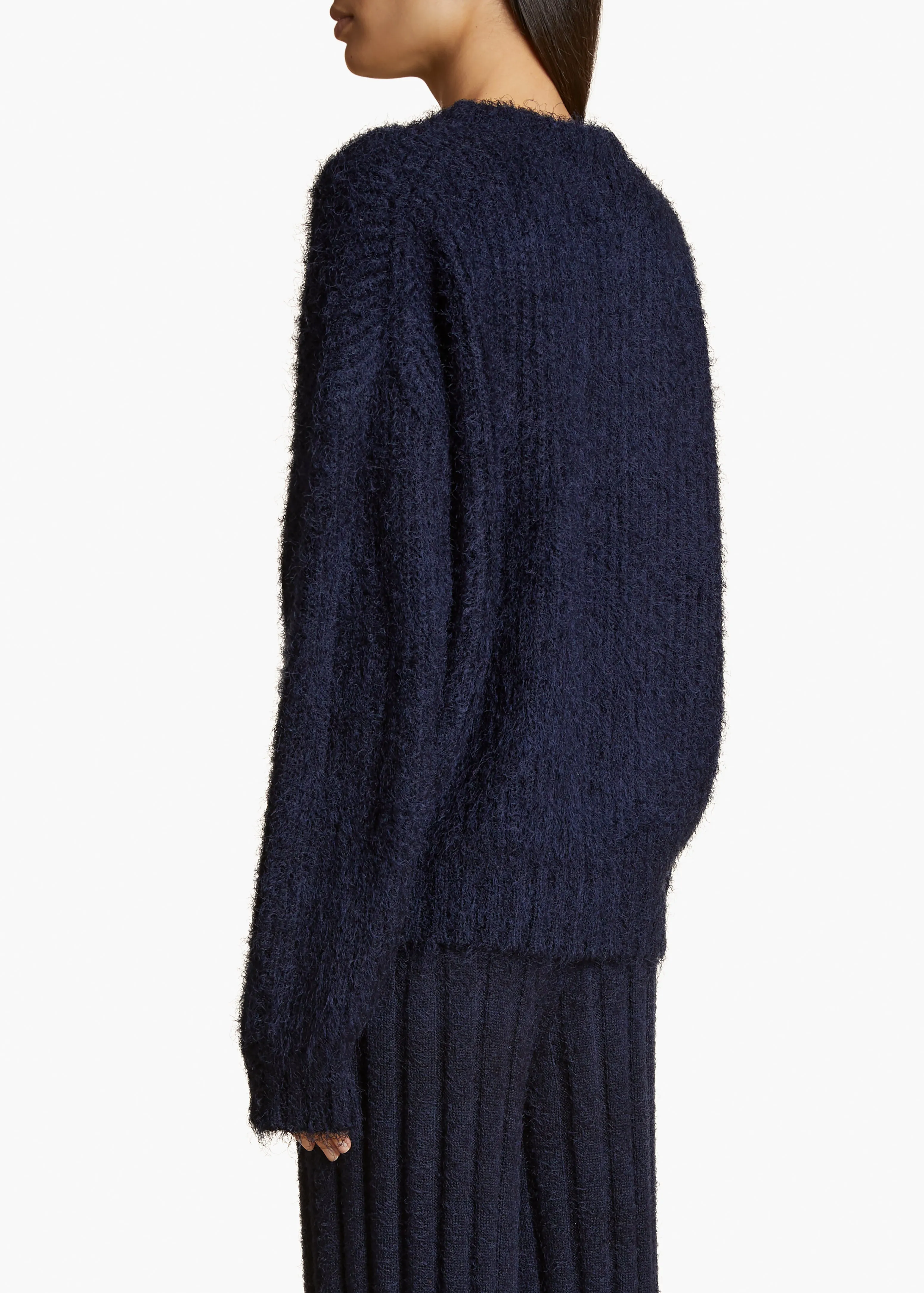 Manuela Sweater in Navy sold by KHAITE product image thumbnail 4