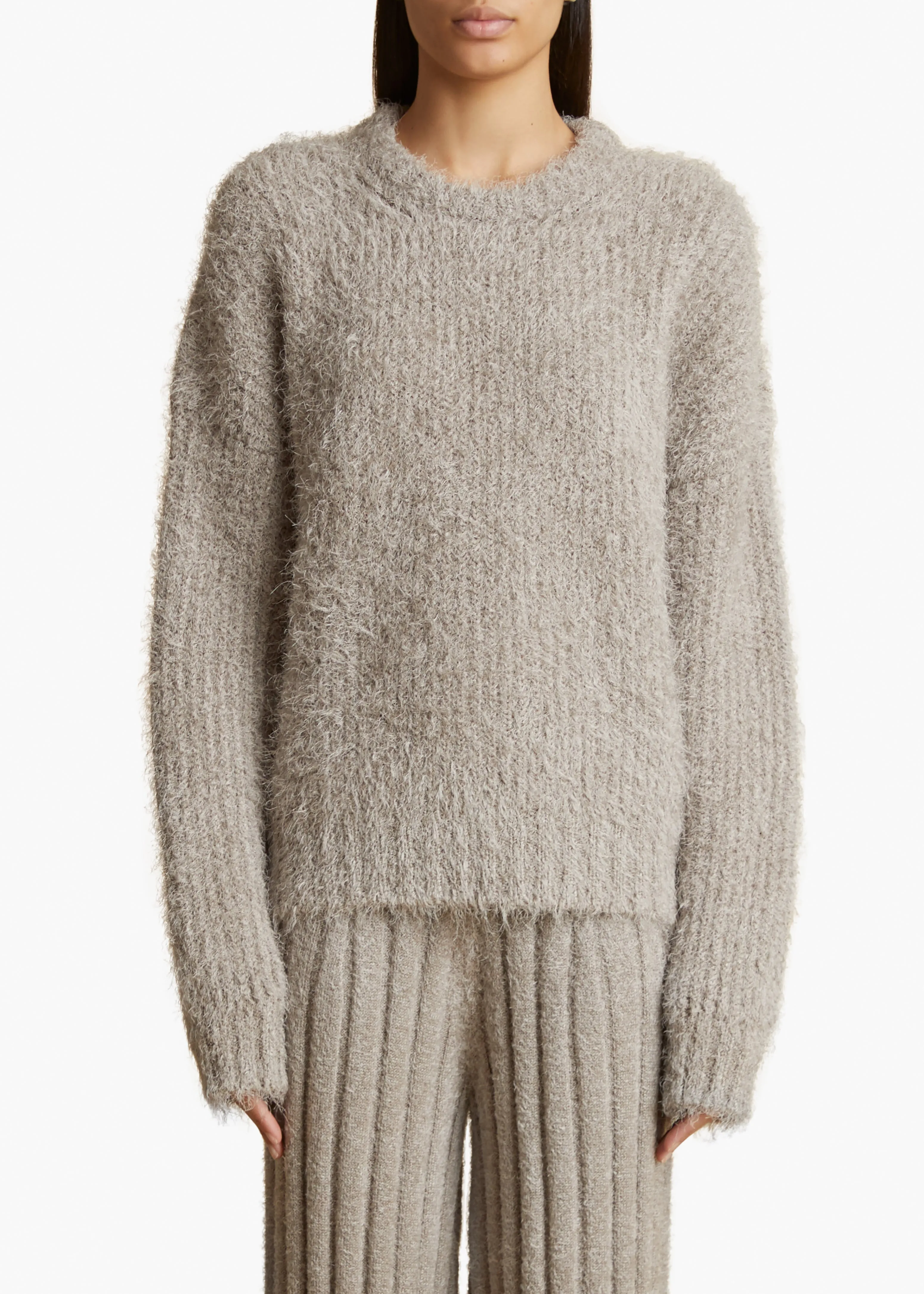Manuela Sweater in Light Taupe sold by KHAITE product image thumbnail 3