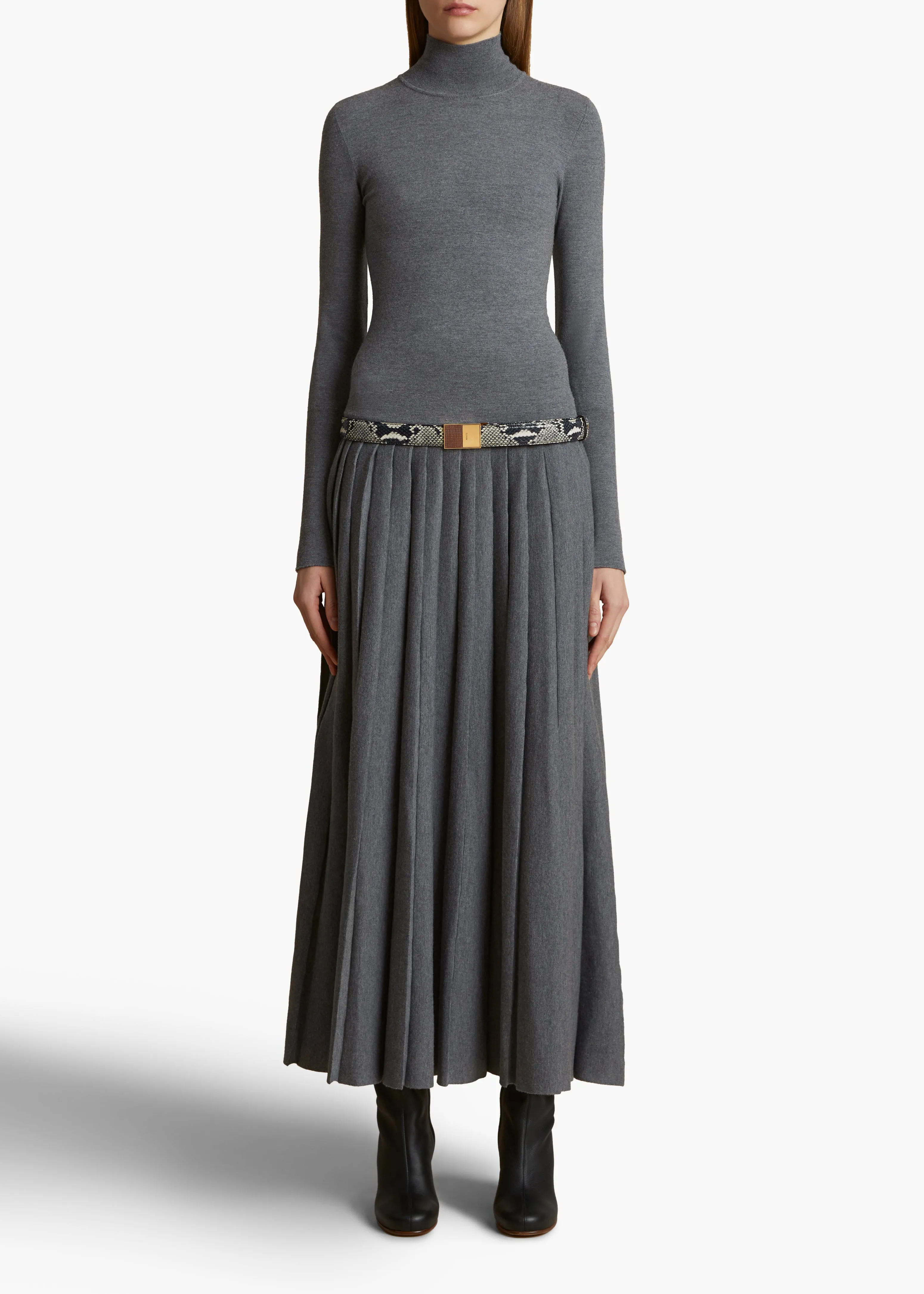 Lisette Dress in Sterling sold by KHAITE product image thumbnail 2