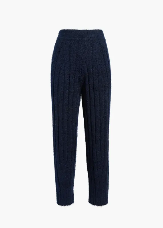 Gabriele Pant in Navy sold by KHAITE