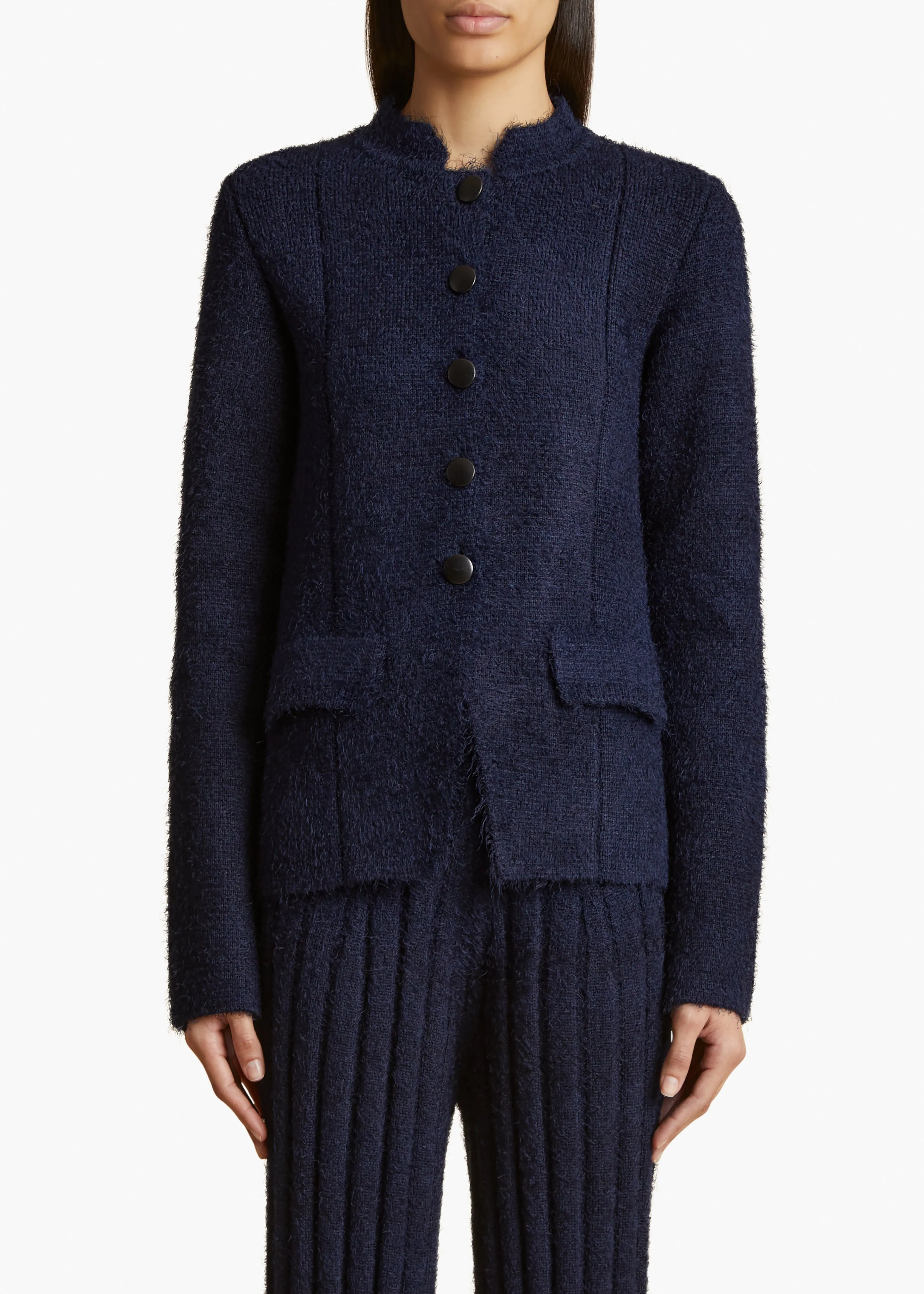 Aeson Jacket in Navy sold by KHAITE product image thumbnail 3