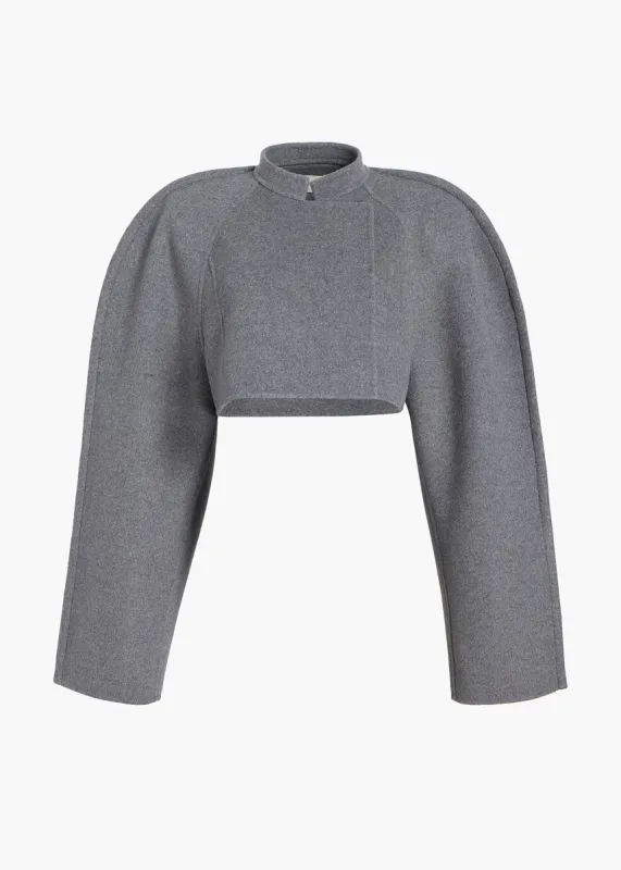 Rotha Jacket in Grey Melange sold by KHAITE