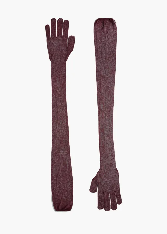 Rouen Glove in Oxblood sold by KHAITE