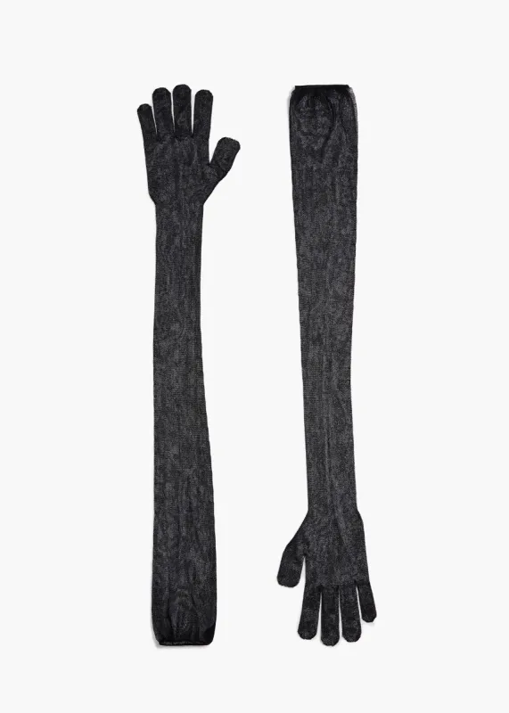 Rouen Glove in Black sold by KHAITE