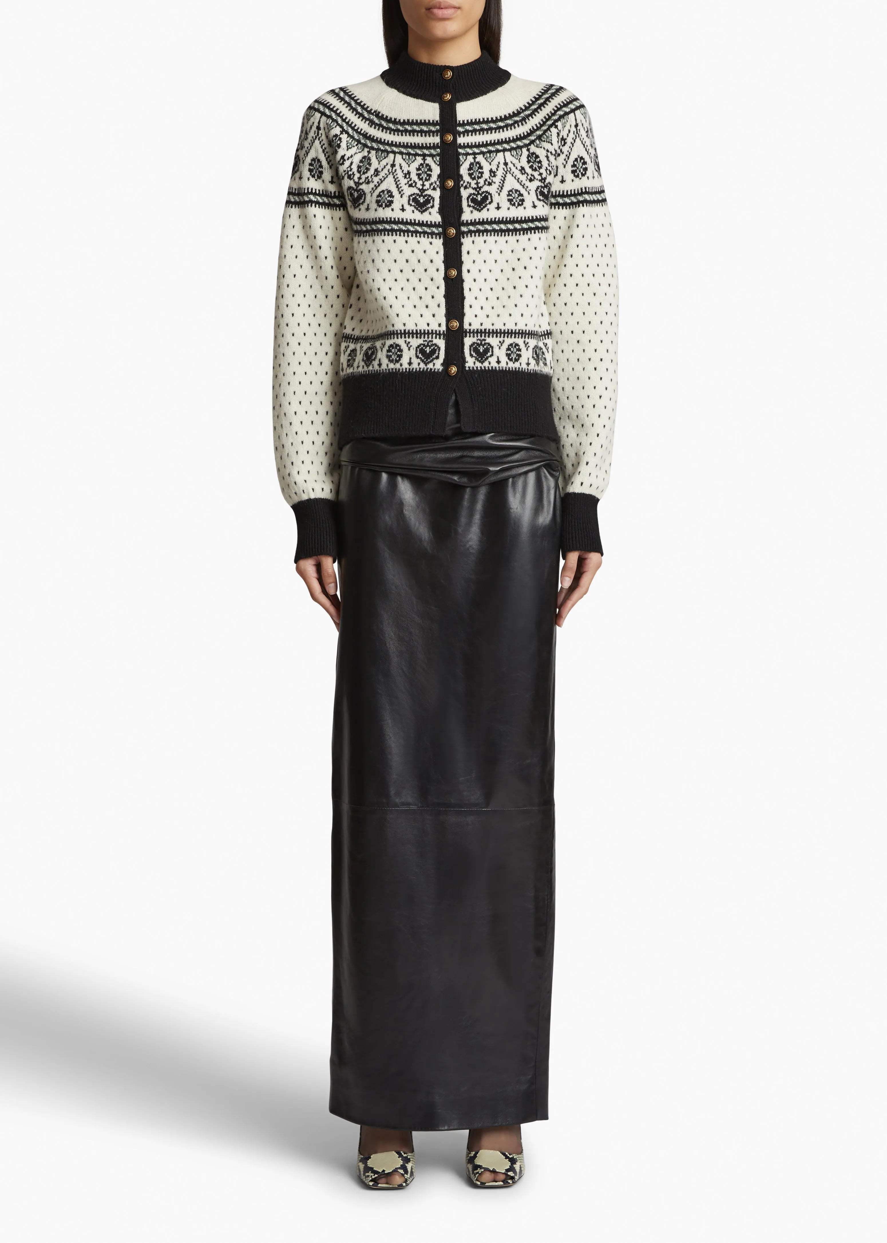 Marc Cardigan in Neutral Multi sold by KHAITE product image thumbnail 2