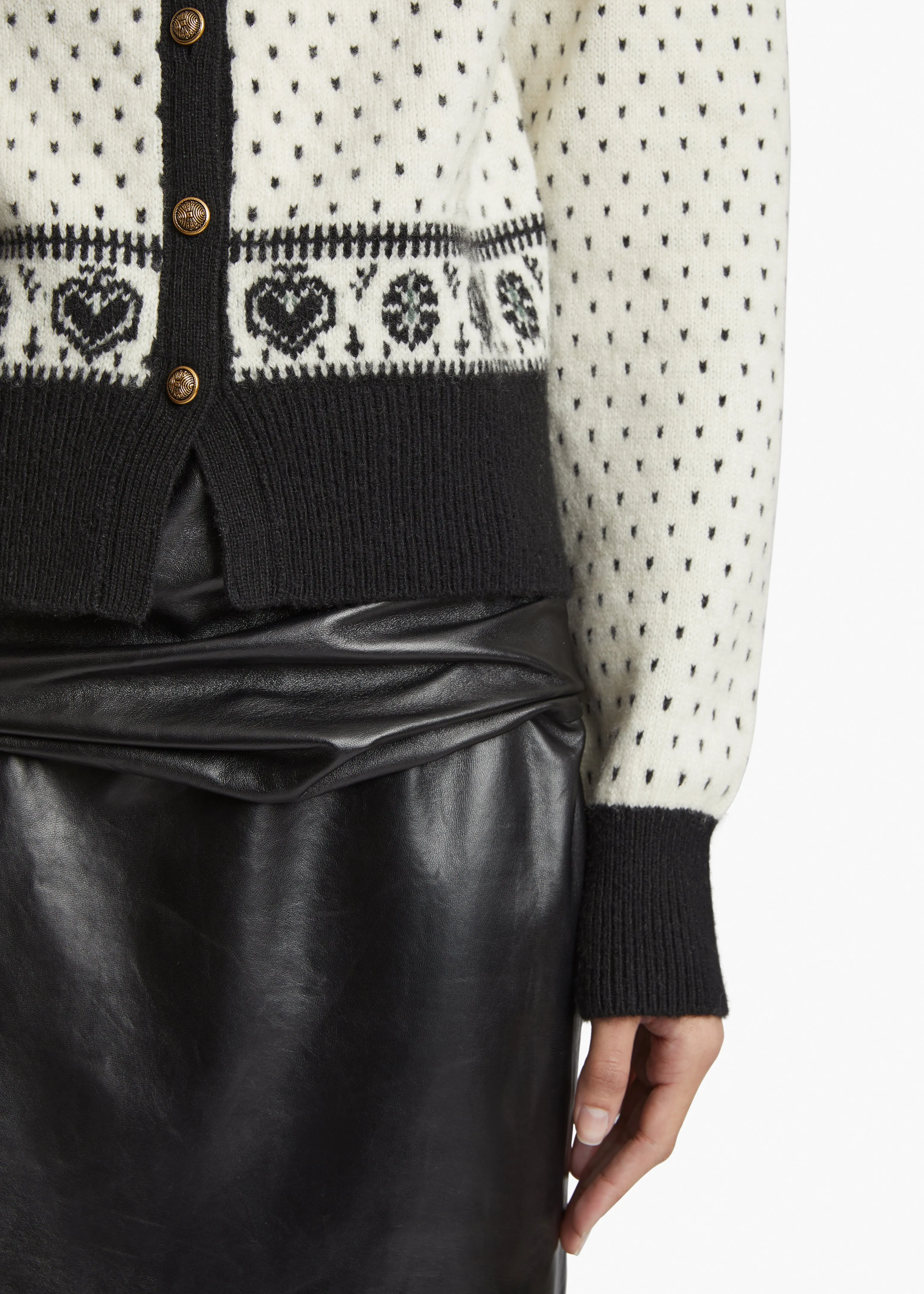 Marc Cardigan in Neutral Multi sold by KHAITE product image thumbnail 5