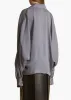 Garth Top in Navy and White Stripe sold by KHAITE