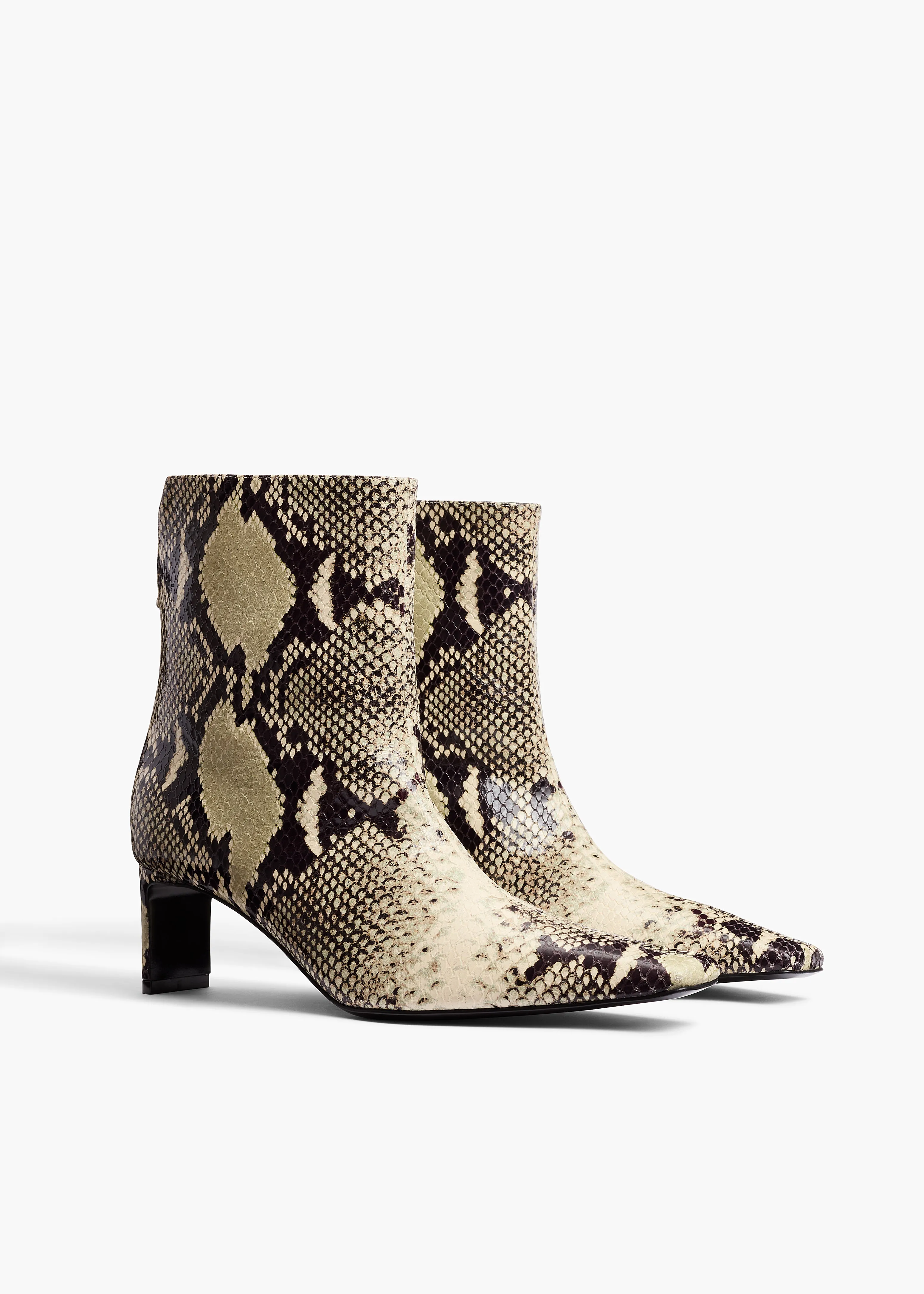 Ona Ankle Boot in Natural Python-Embossed Leather sold by KHAITE product image thumbnail 2