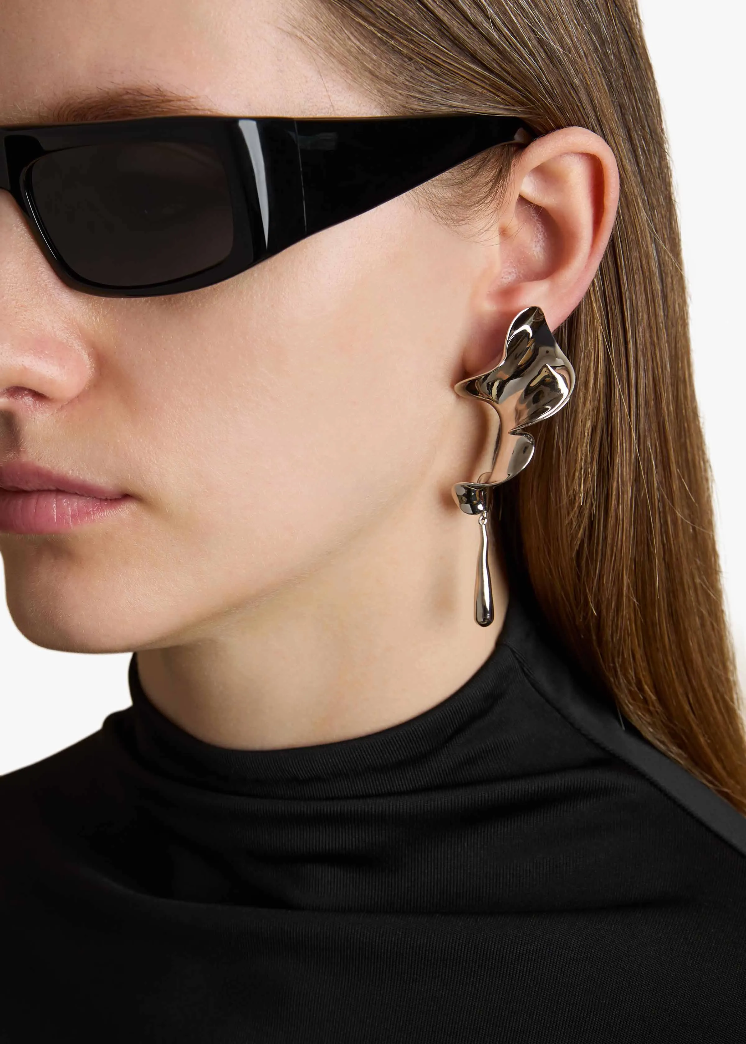 Tidal Earrings in Silver sold by KHAITE product image thumbnail 3