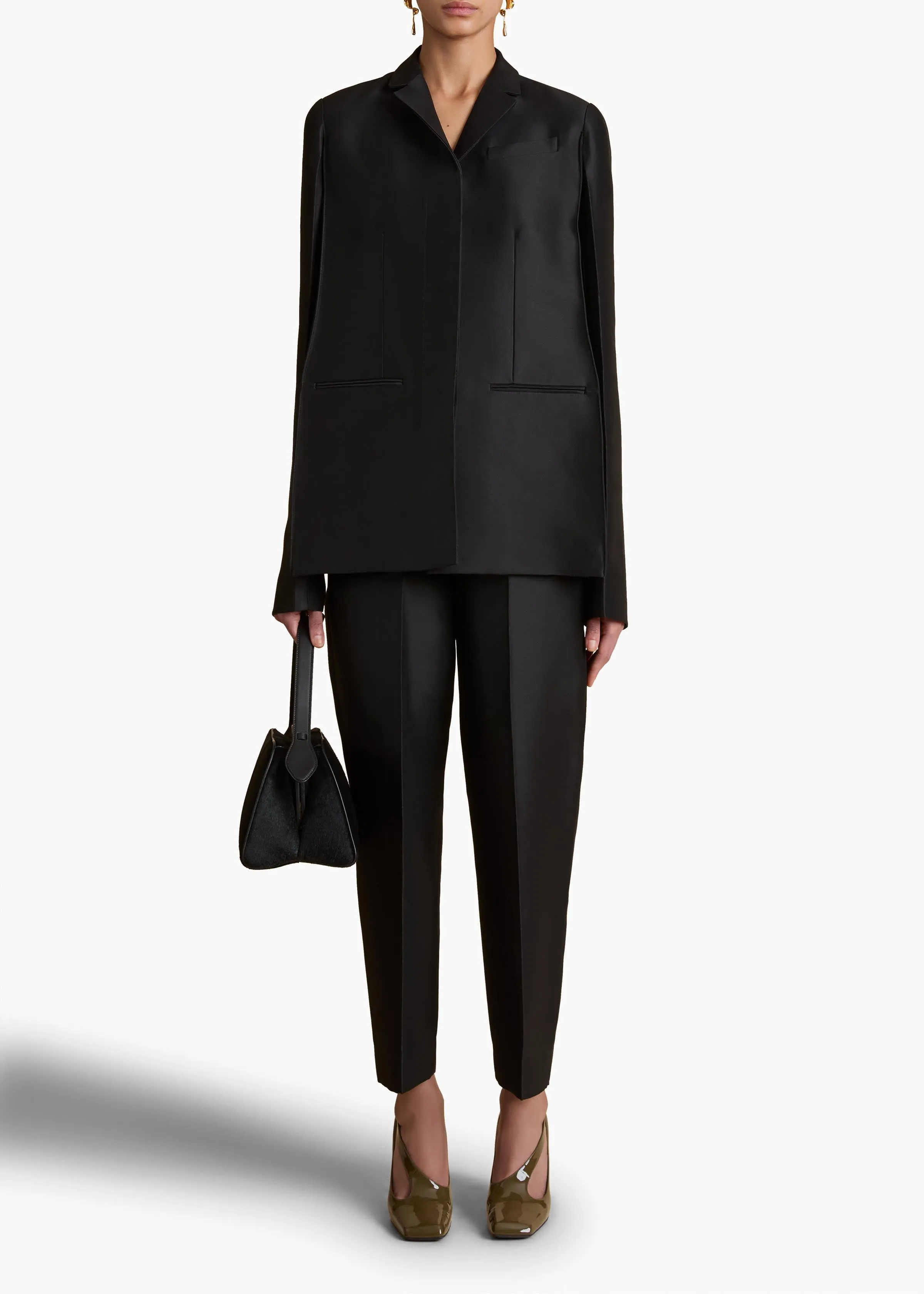 Crittan Jacket in Black sold by KHAITE product image thumbnail 2