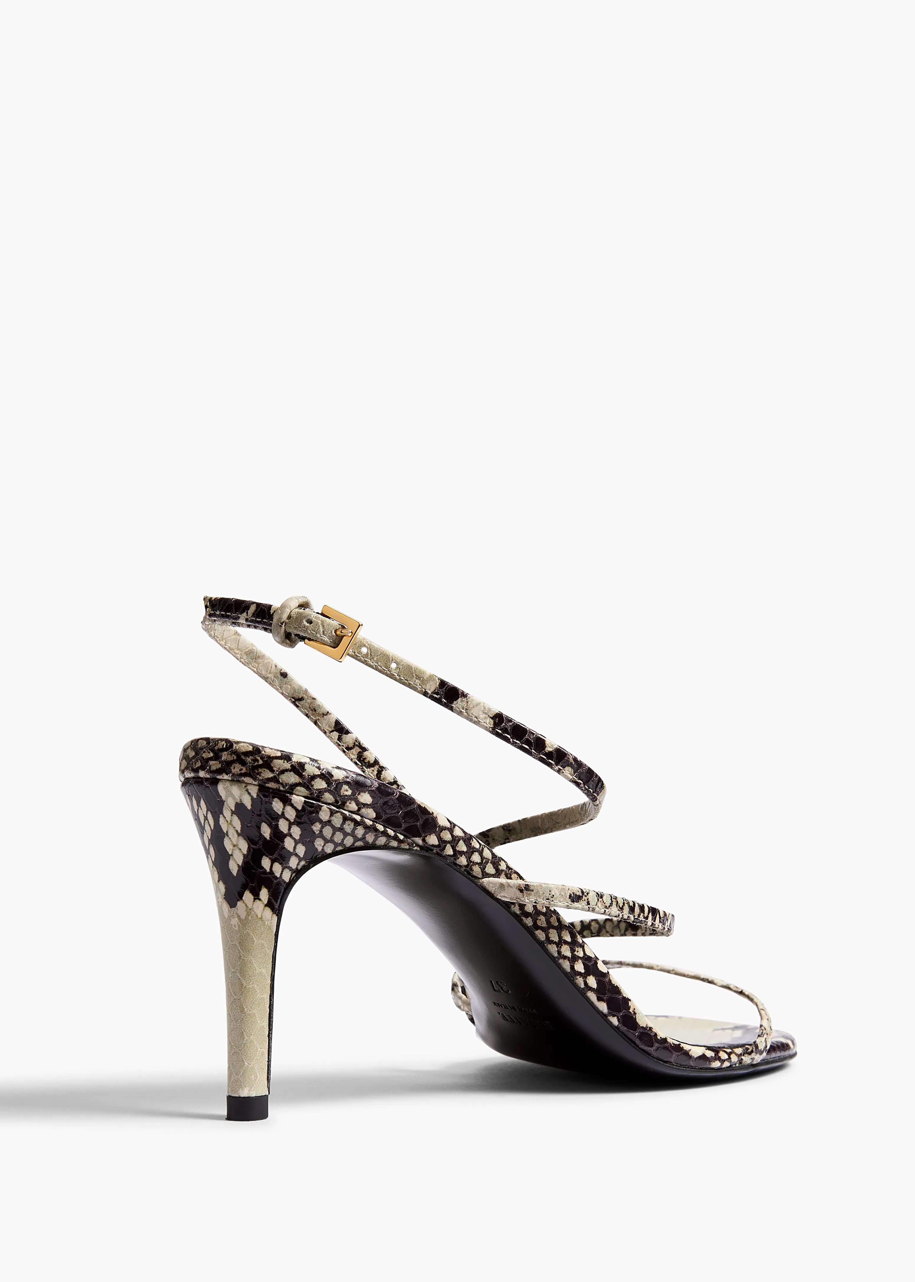 Loop Sandal in Natural Python-Embossed Leather sold by KHAITE product image thumbnail 3