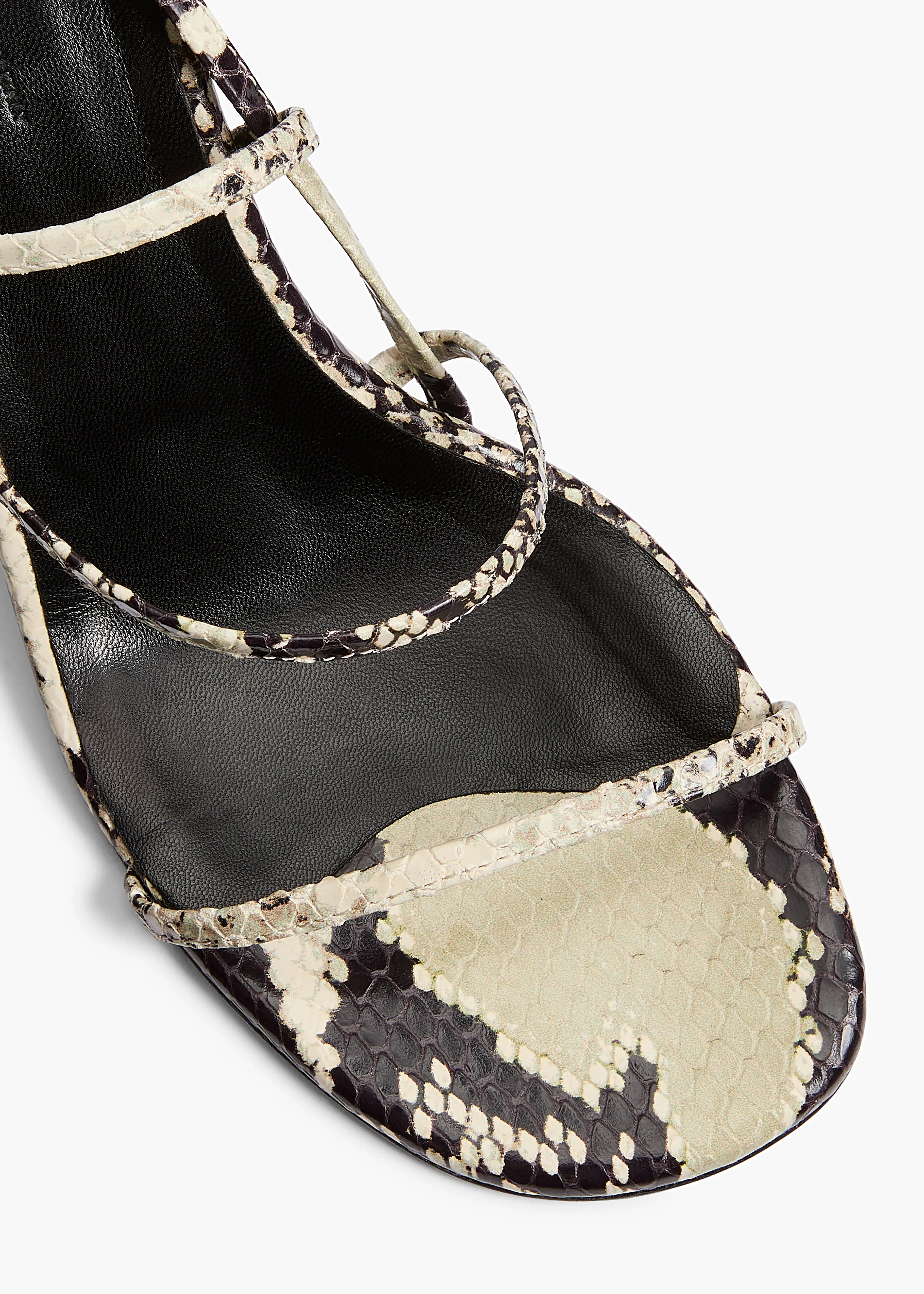 Loop Sandal in Natural Python-Embossed Leather sold by KHAITE product image thumbnail 4
