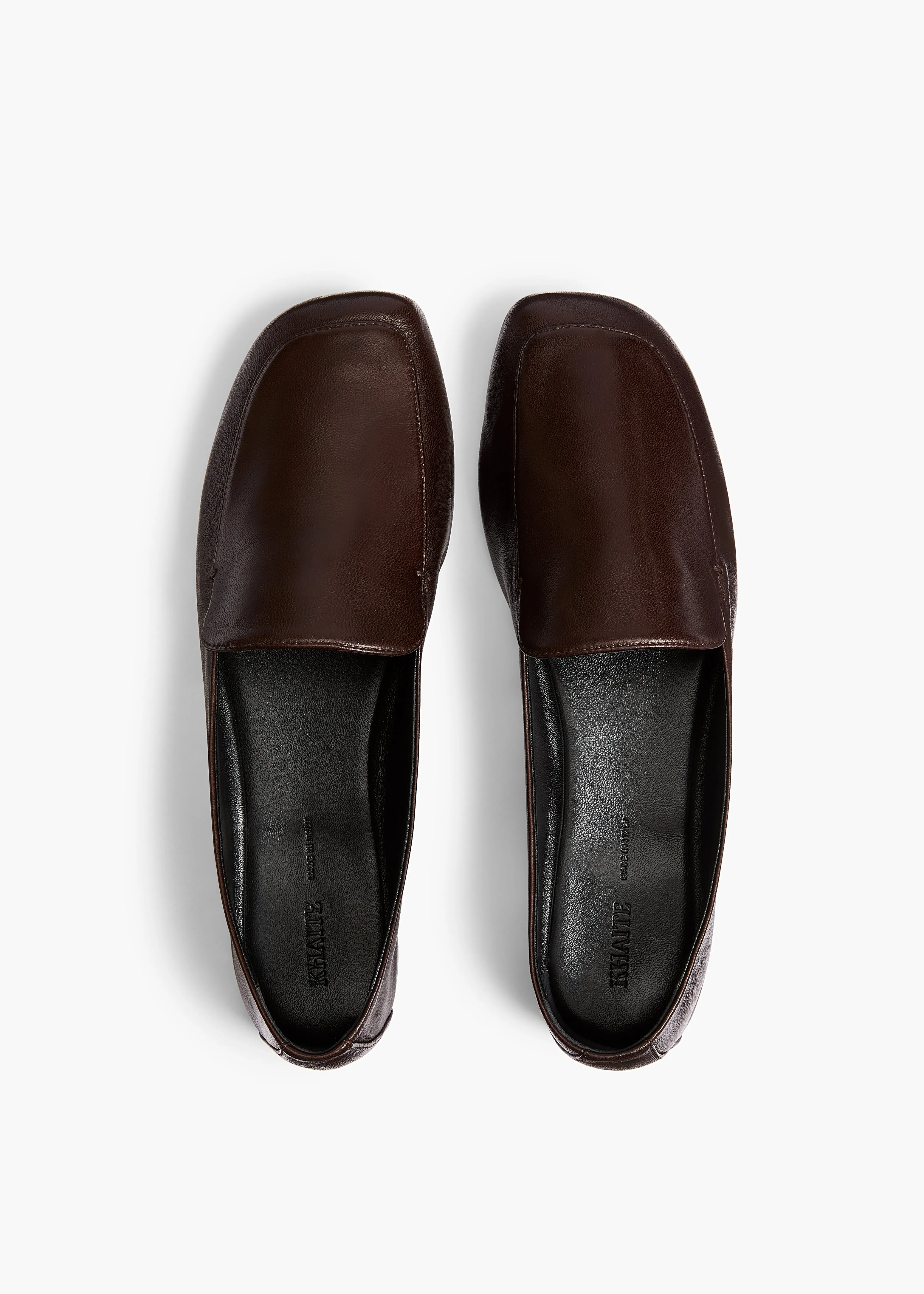 Monroe Loafer in Chocolate Nappa Leather sold by KHAITE product image thumbnail 3