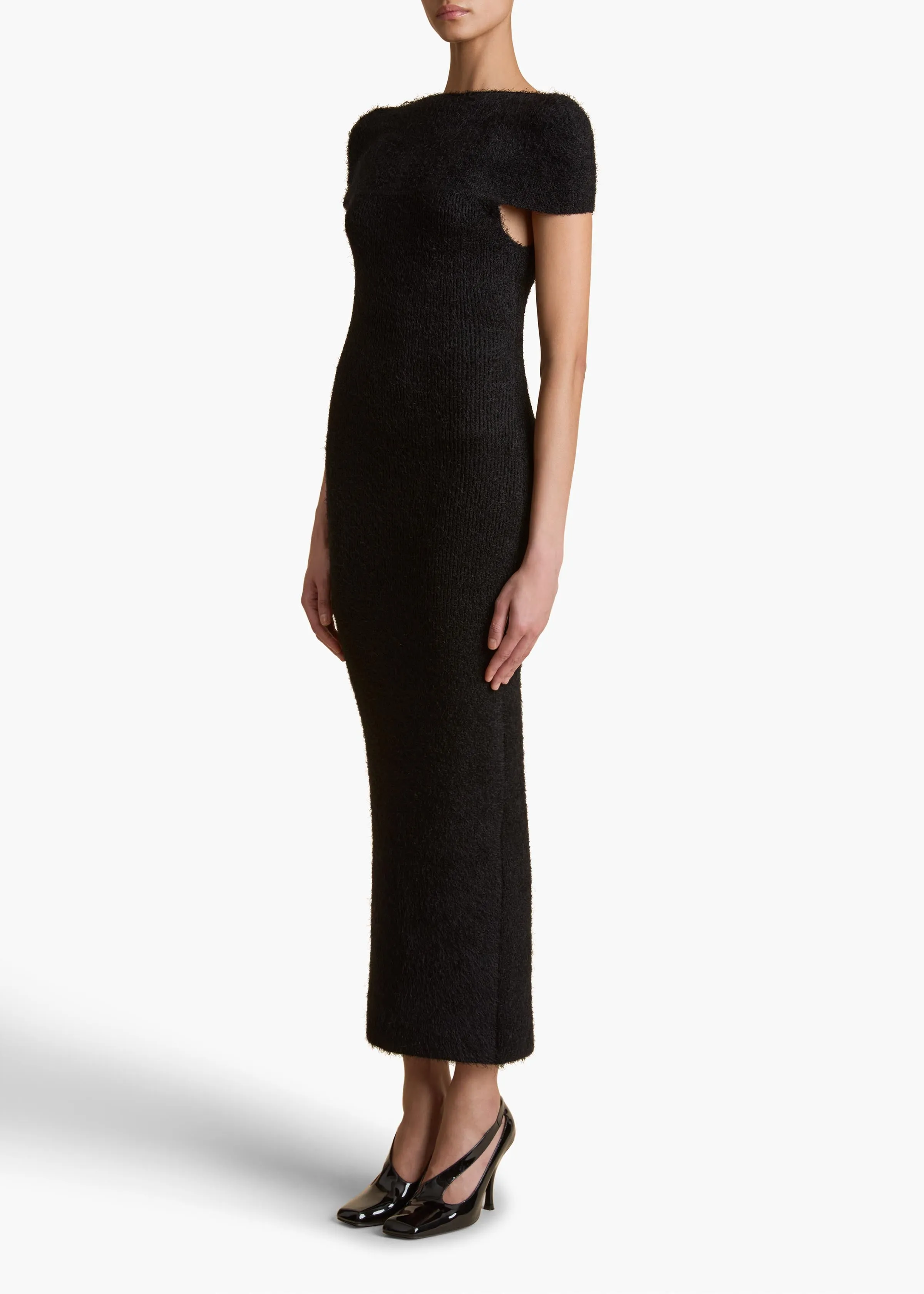 Paola Dress in Black sold by KHAITE product image thumbnail 2