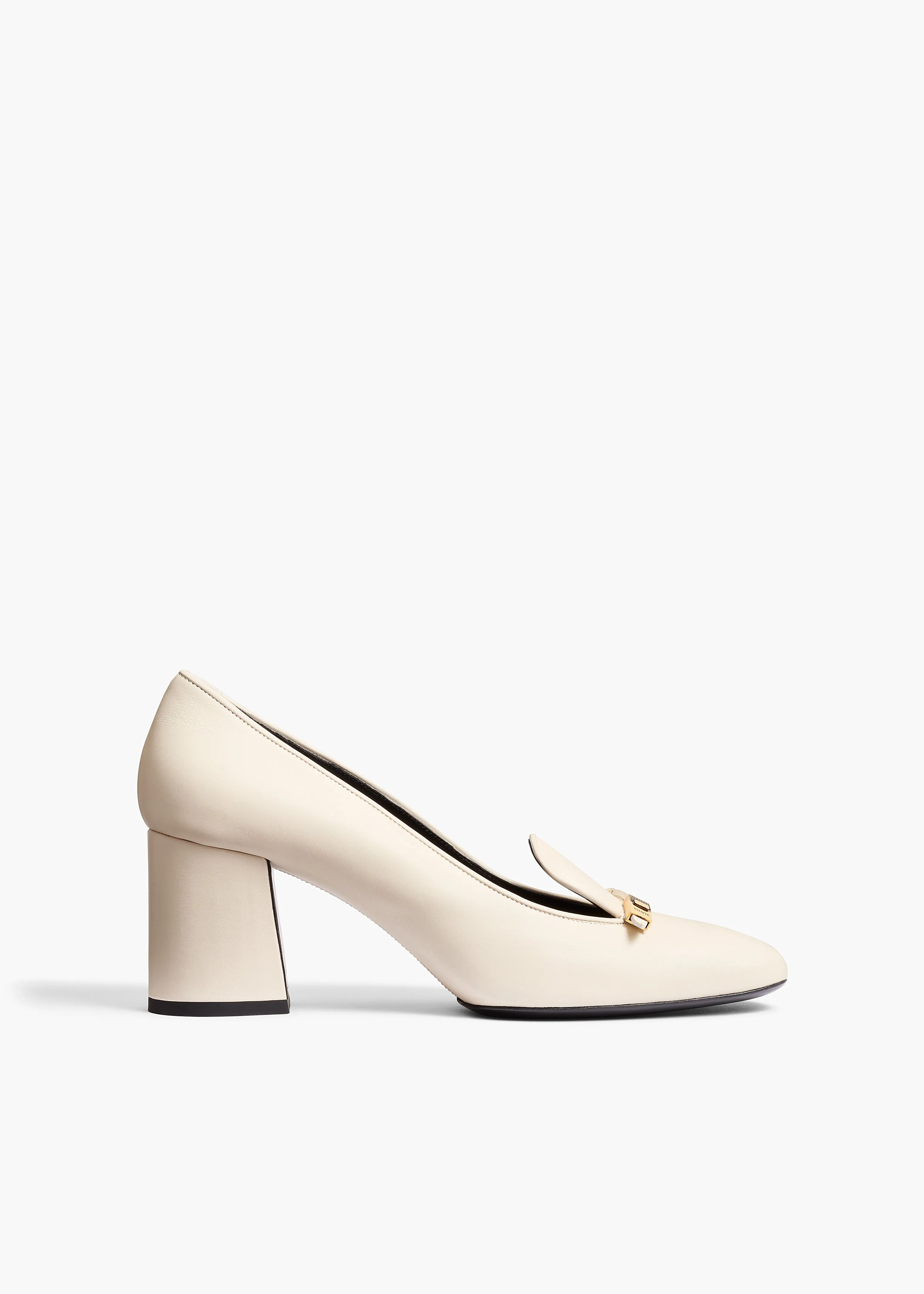 Elio Loafer Pump in Cream Leather sold by KHAITE