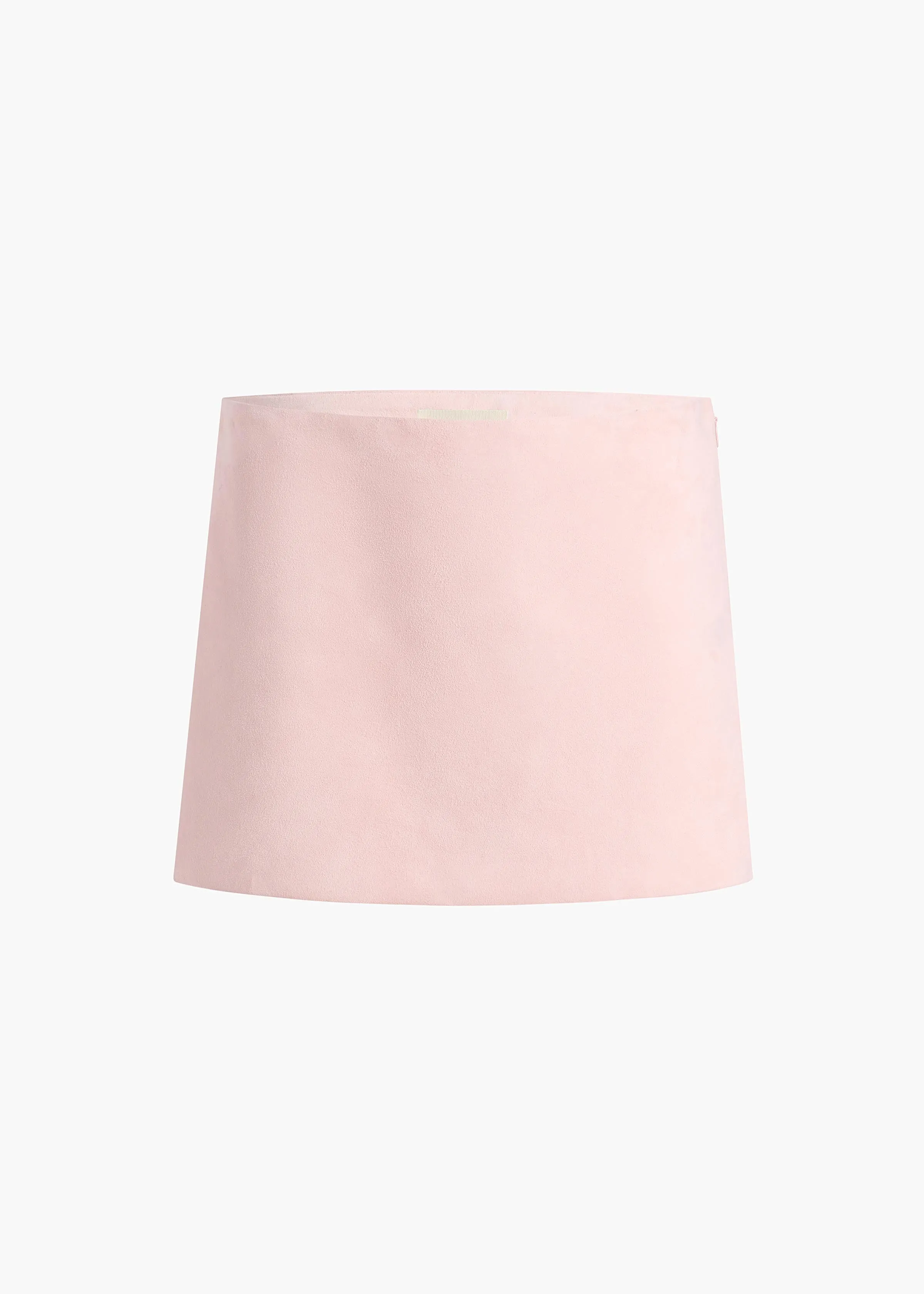 Jett Skirt in Soft Pink Suede sold by KHAITE