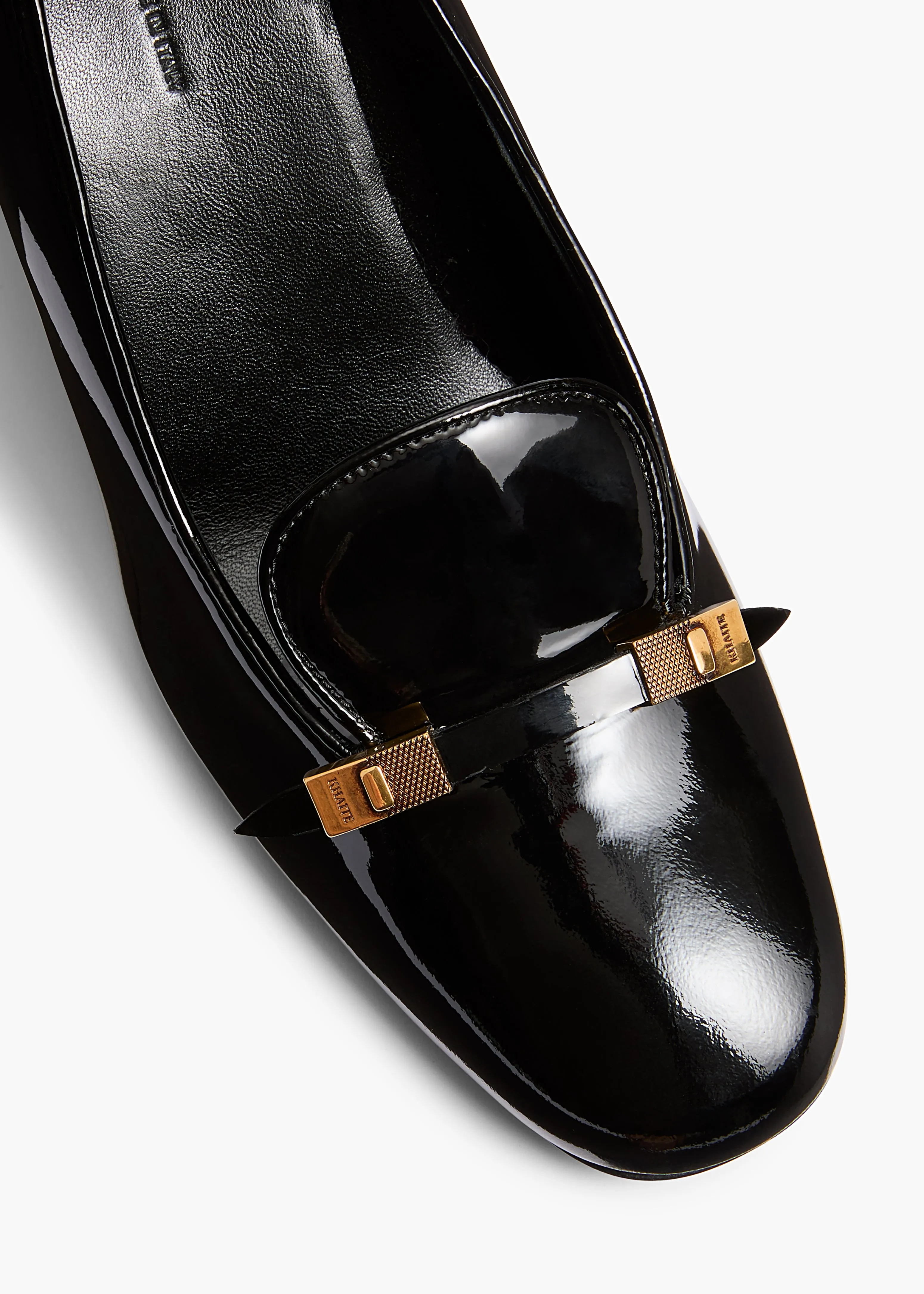 Elio Loafer Pump in Black Patent Leather sold by KHAITE product image thumbnail 4