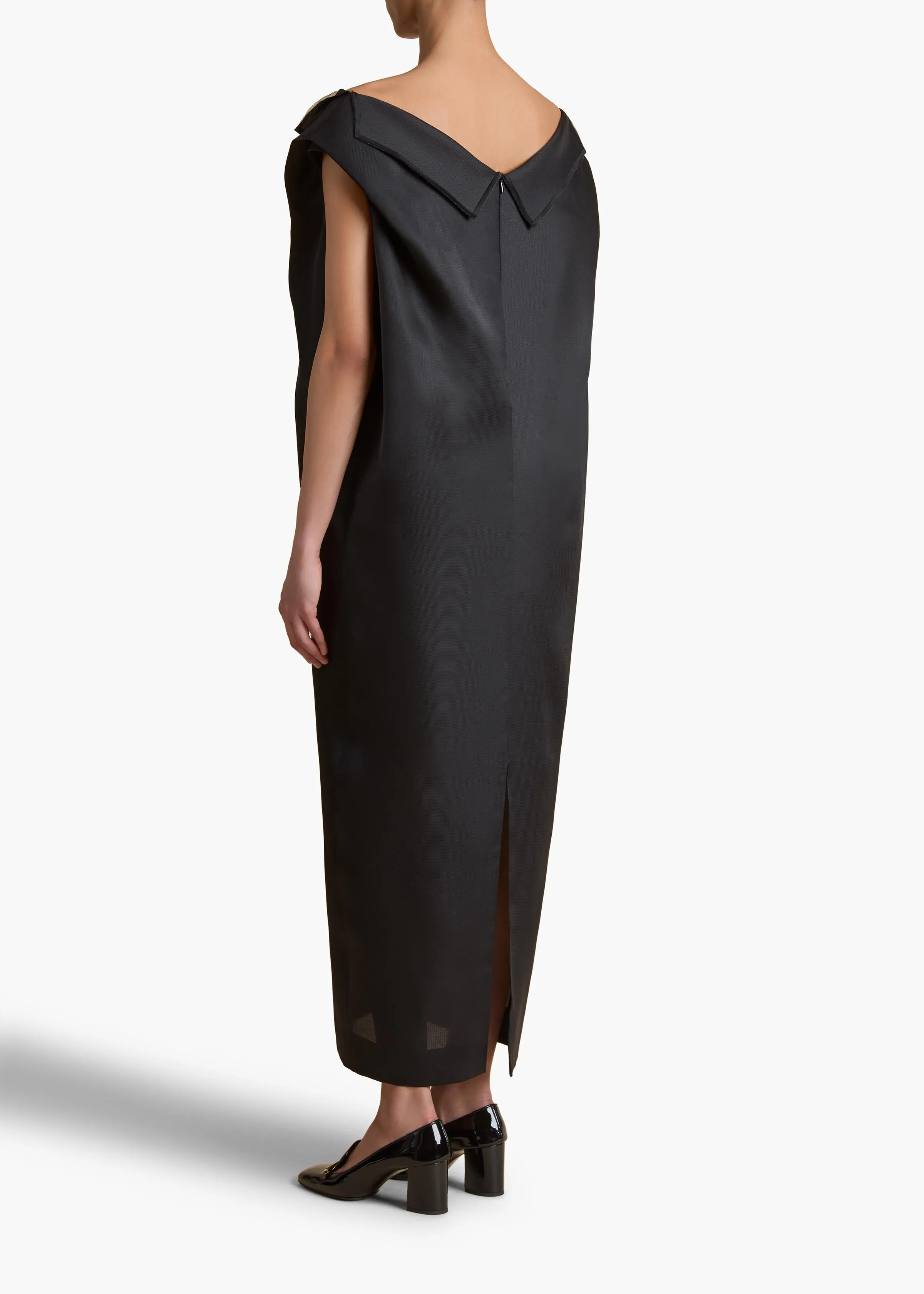 Selwyn Dress in Black sold by KHAITE product image thumbnail 4
