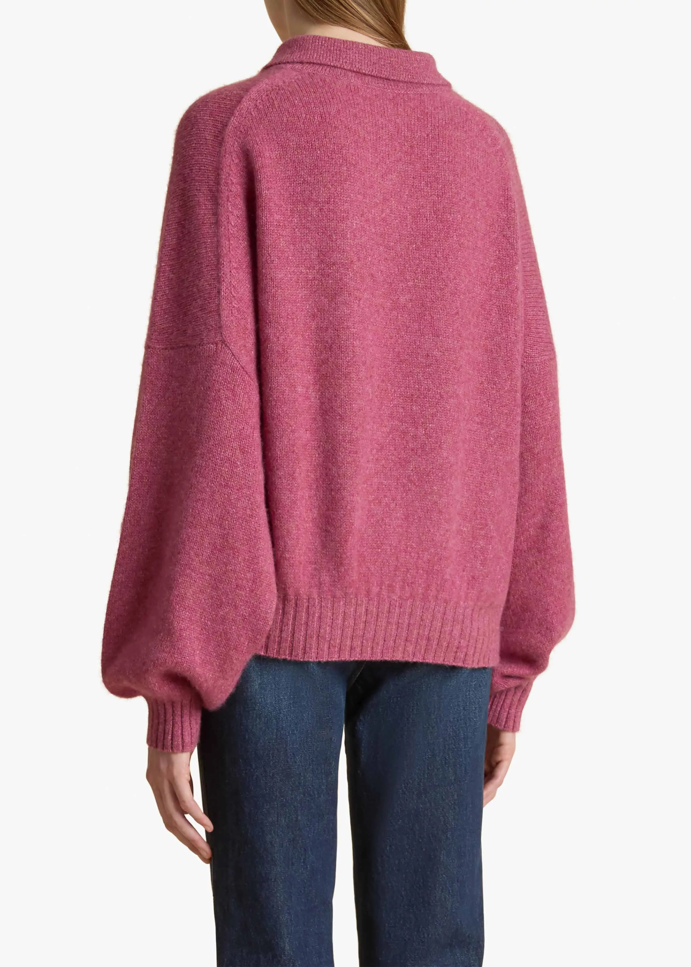 Rene Sweater in Amaranth sold by KHAITE product image thumbnail 4