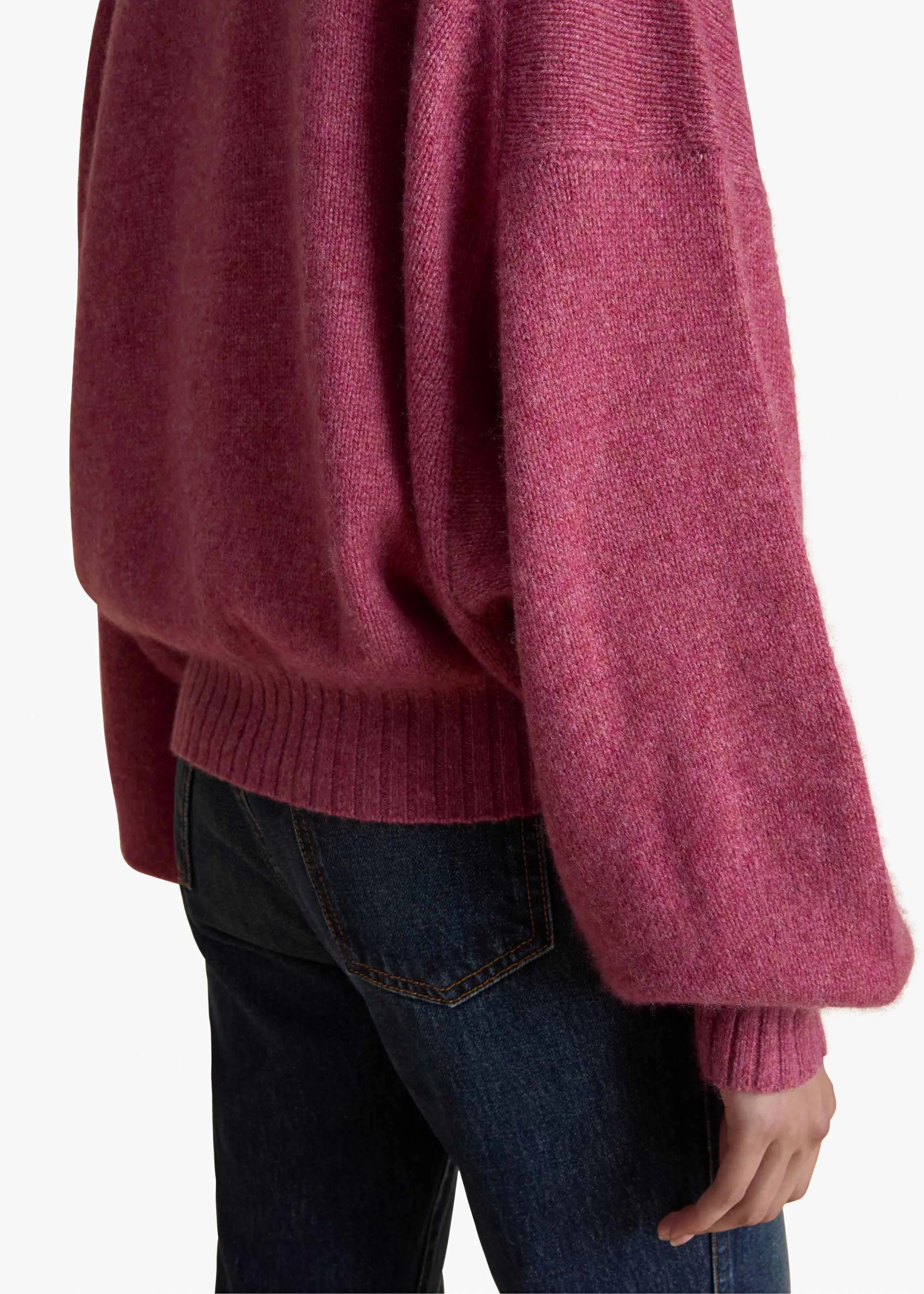 Rene Sweater in Amaranth sold by KHAITE product image thumbnail 5