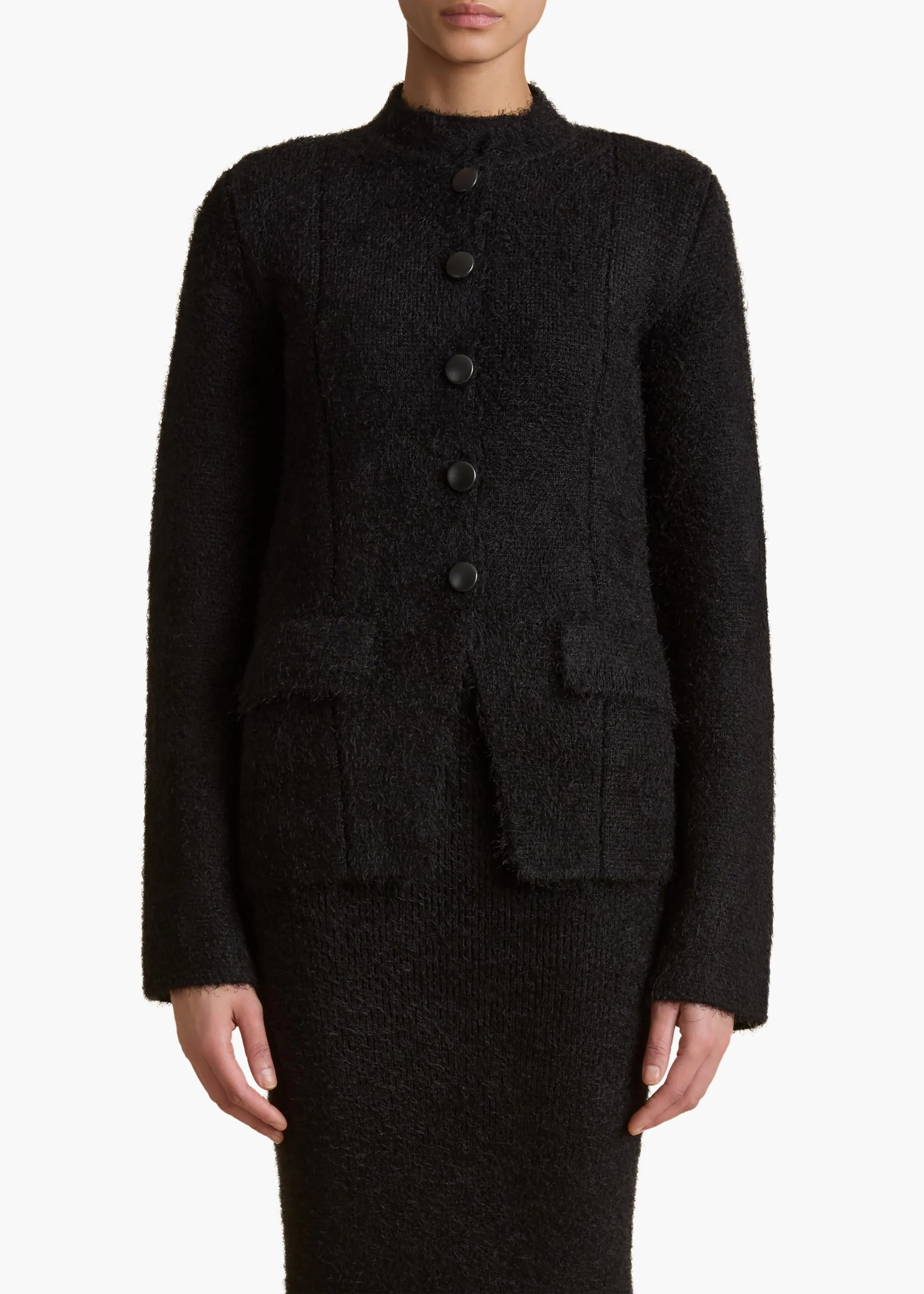 Aeson Jacket in Black sold by KHAITE product image thumbnail 3