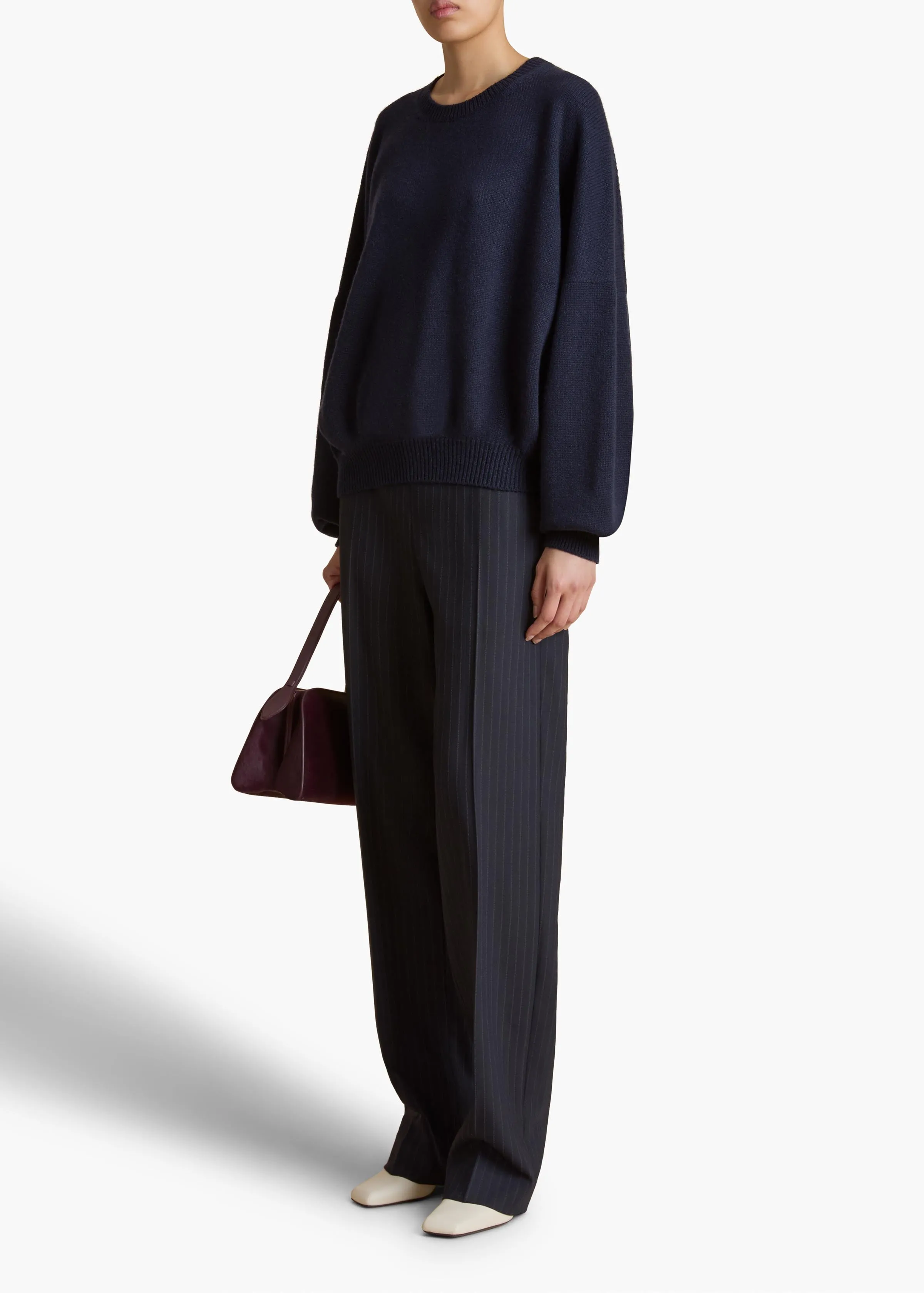 Margaux Sweater in Midnight sold by KHAITE product image thumbnail 2