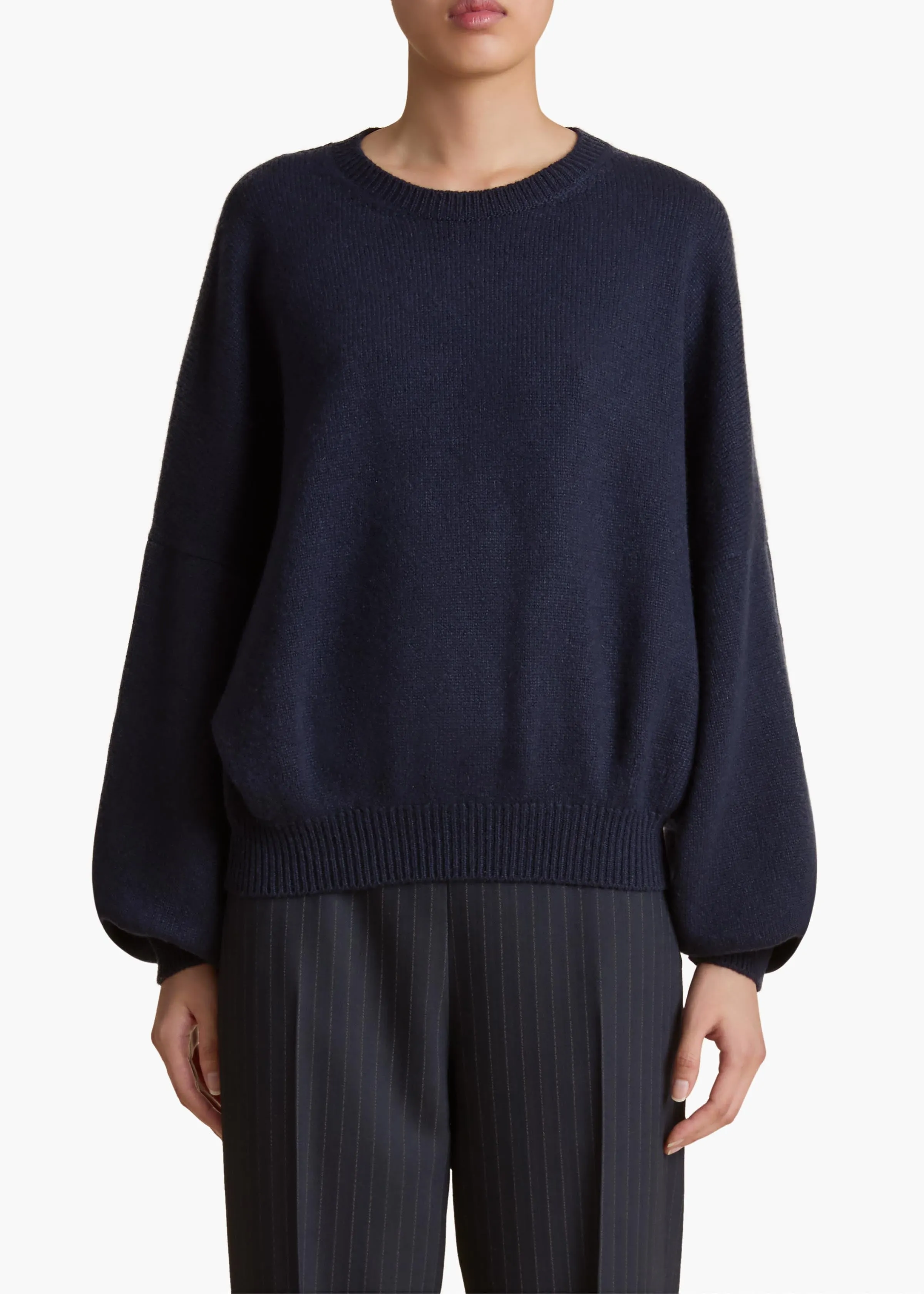 Margaux Sweater in Midnight sold by KHAITE product image thumbnail 3