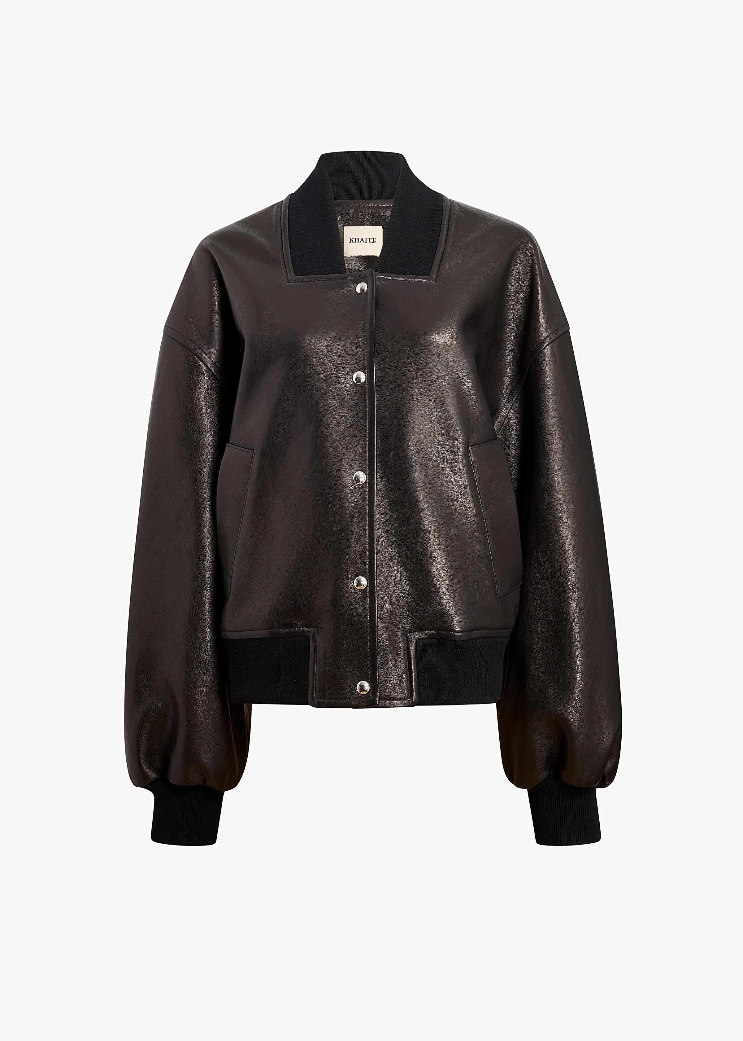 Spence Jacket in Black Leather sold by KHAITE