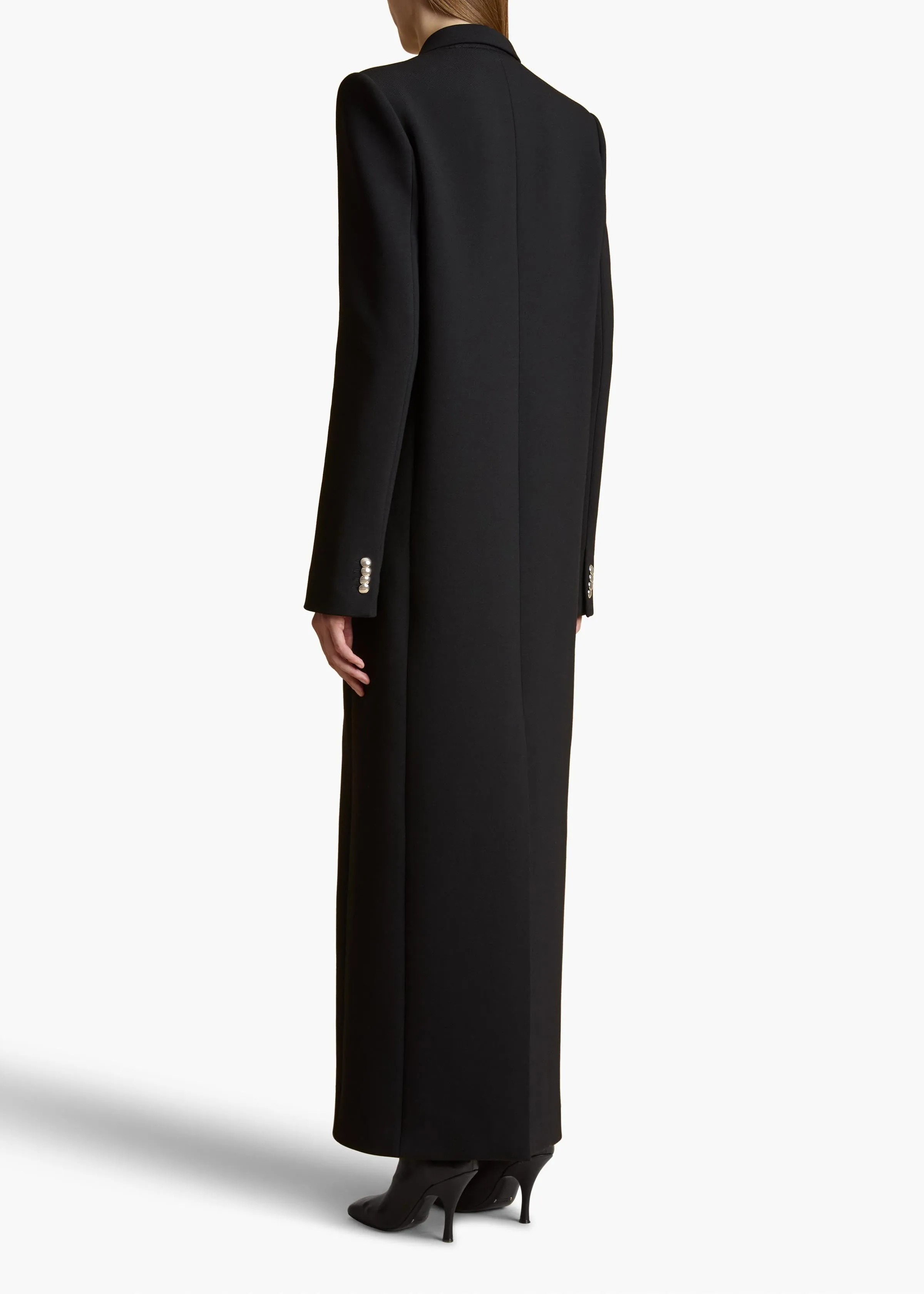 Saphra Coat in Black sold by KHAITE product image thumbnail 4