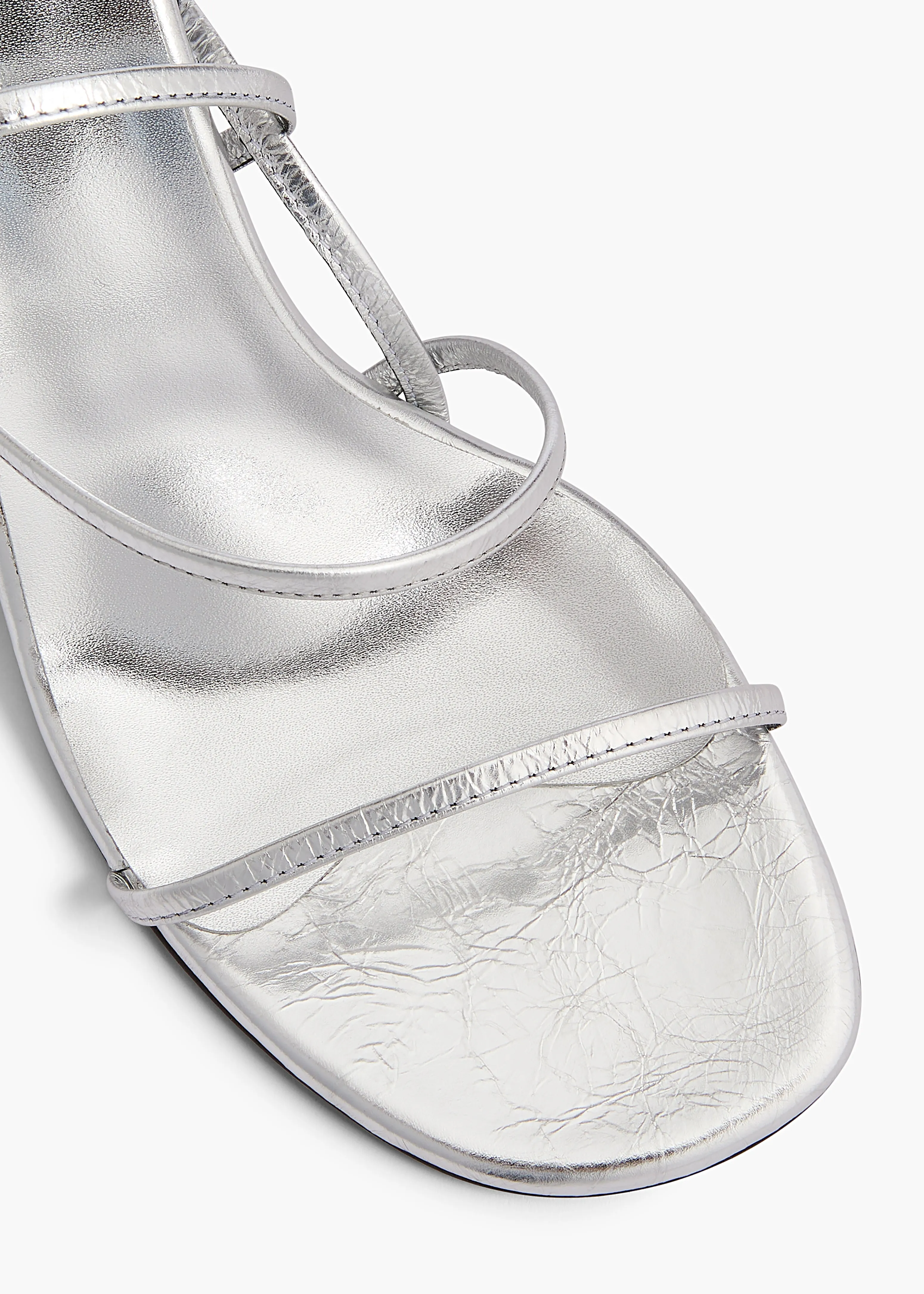 Loop Sandal in SIlver Metallic Leather sold by KHAITE product image thumbnail 4