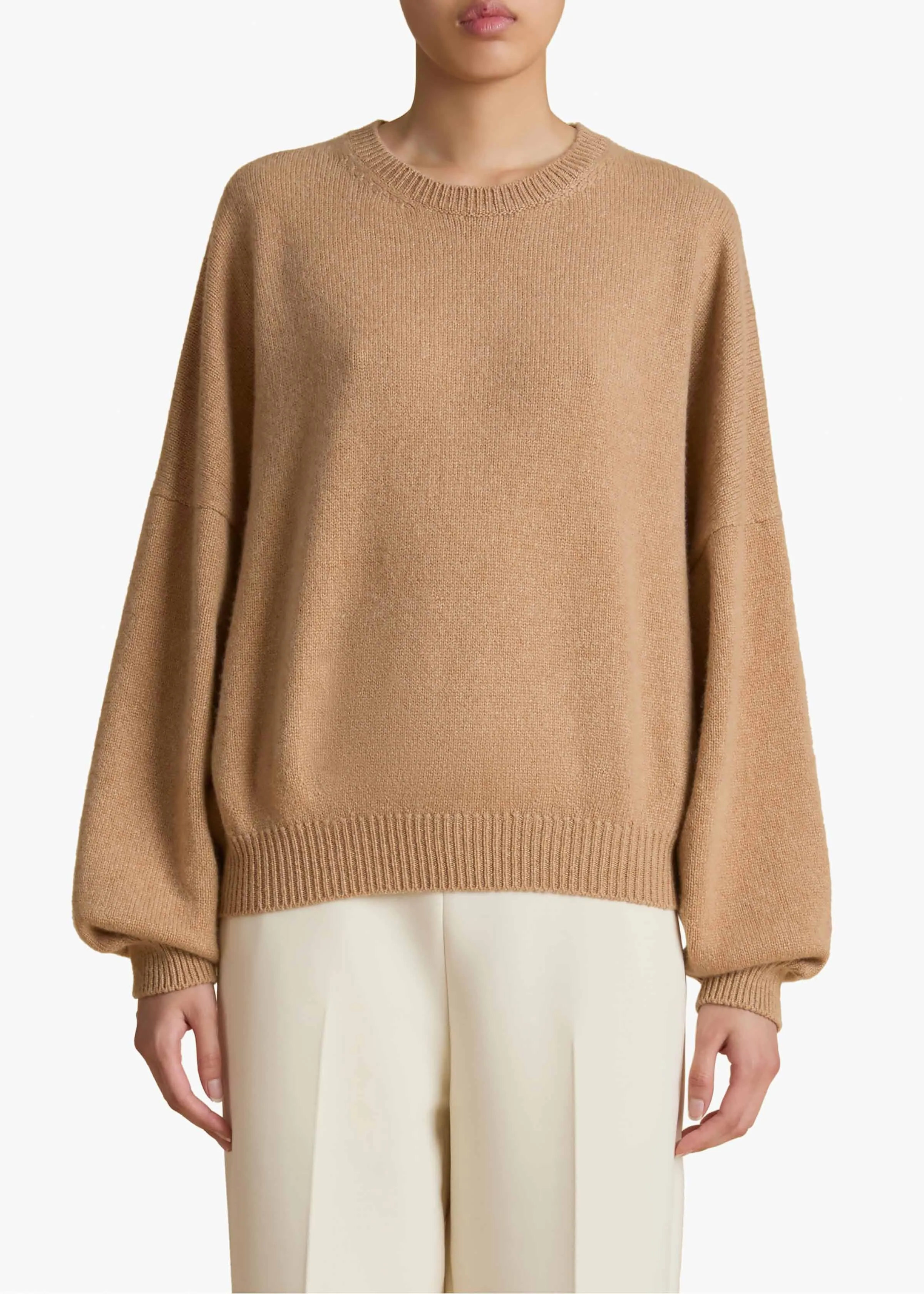 Margaux Sweater in Biscotti sold by KHAITE product image thumbnail 3