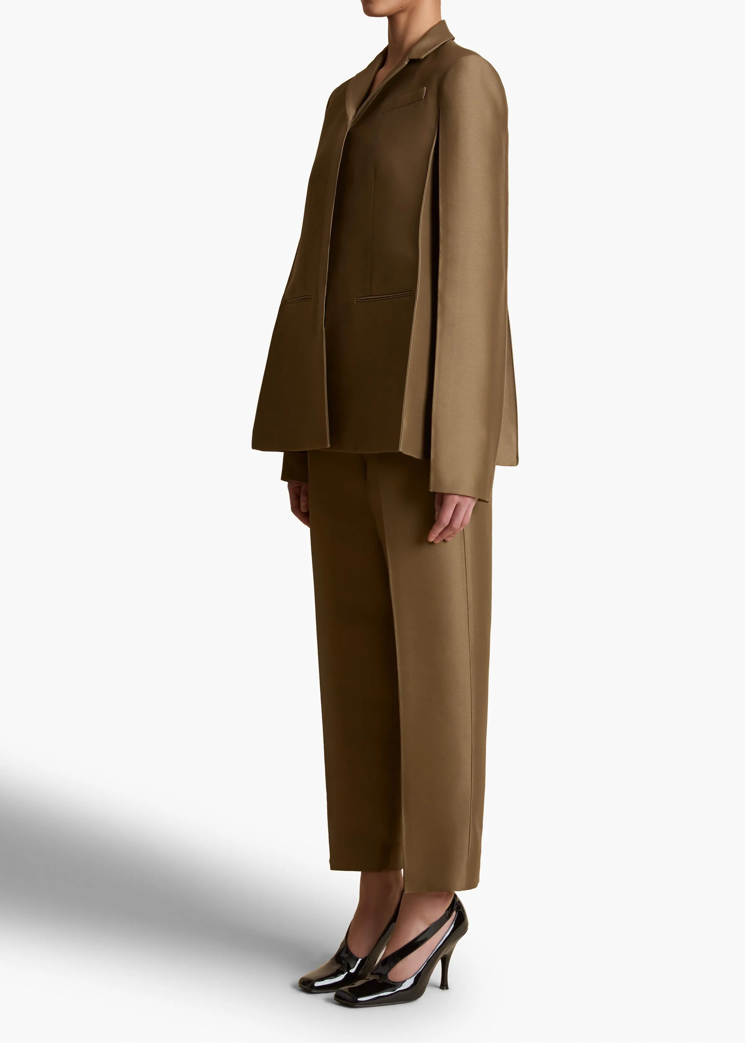 Crittan Jacket in Toffee sold by KHAITE product image thumbnail 2