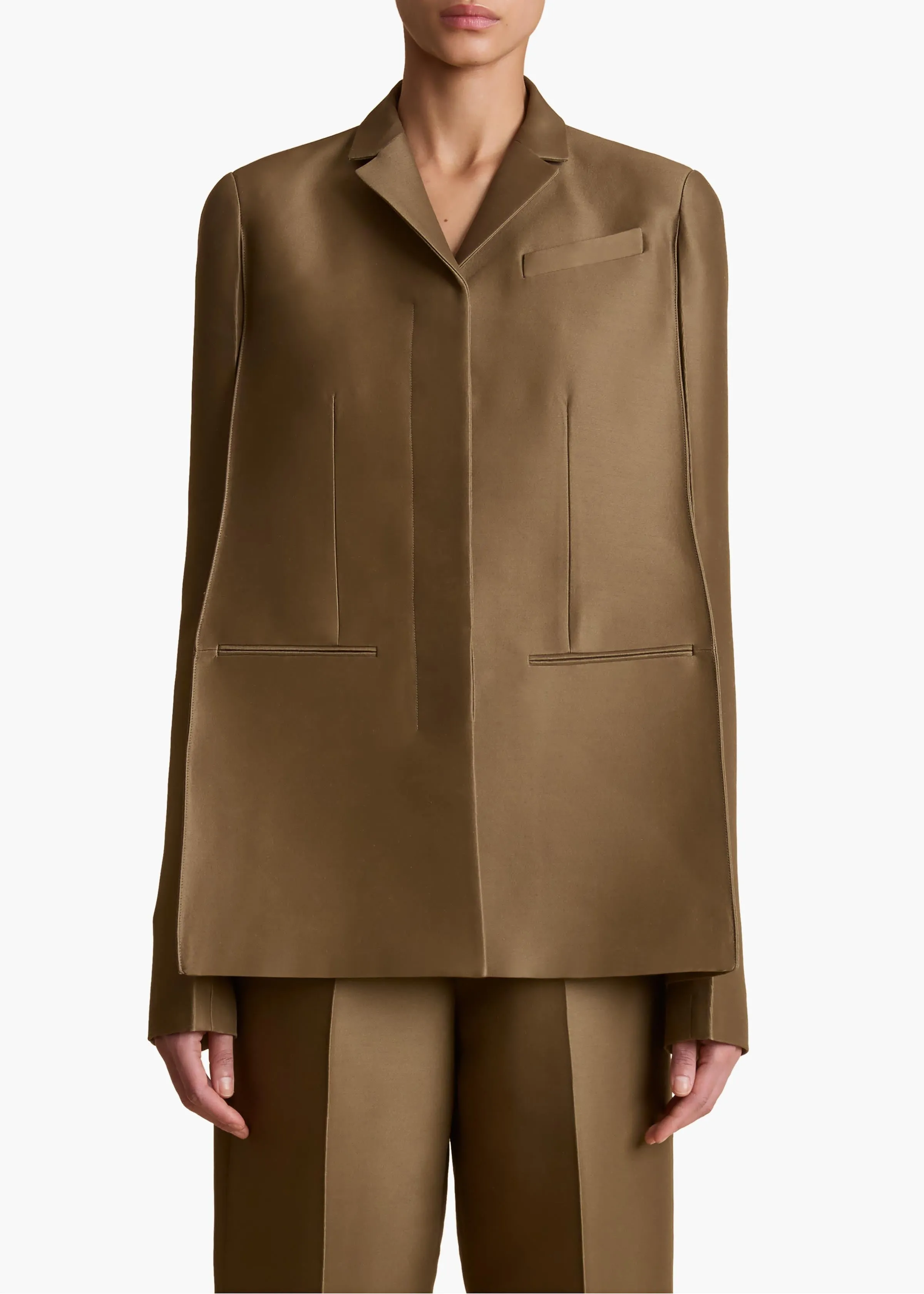 Crittan Jacket in Toffee sold by KHAITE product image thumbnail 3