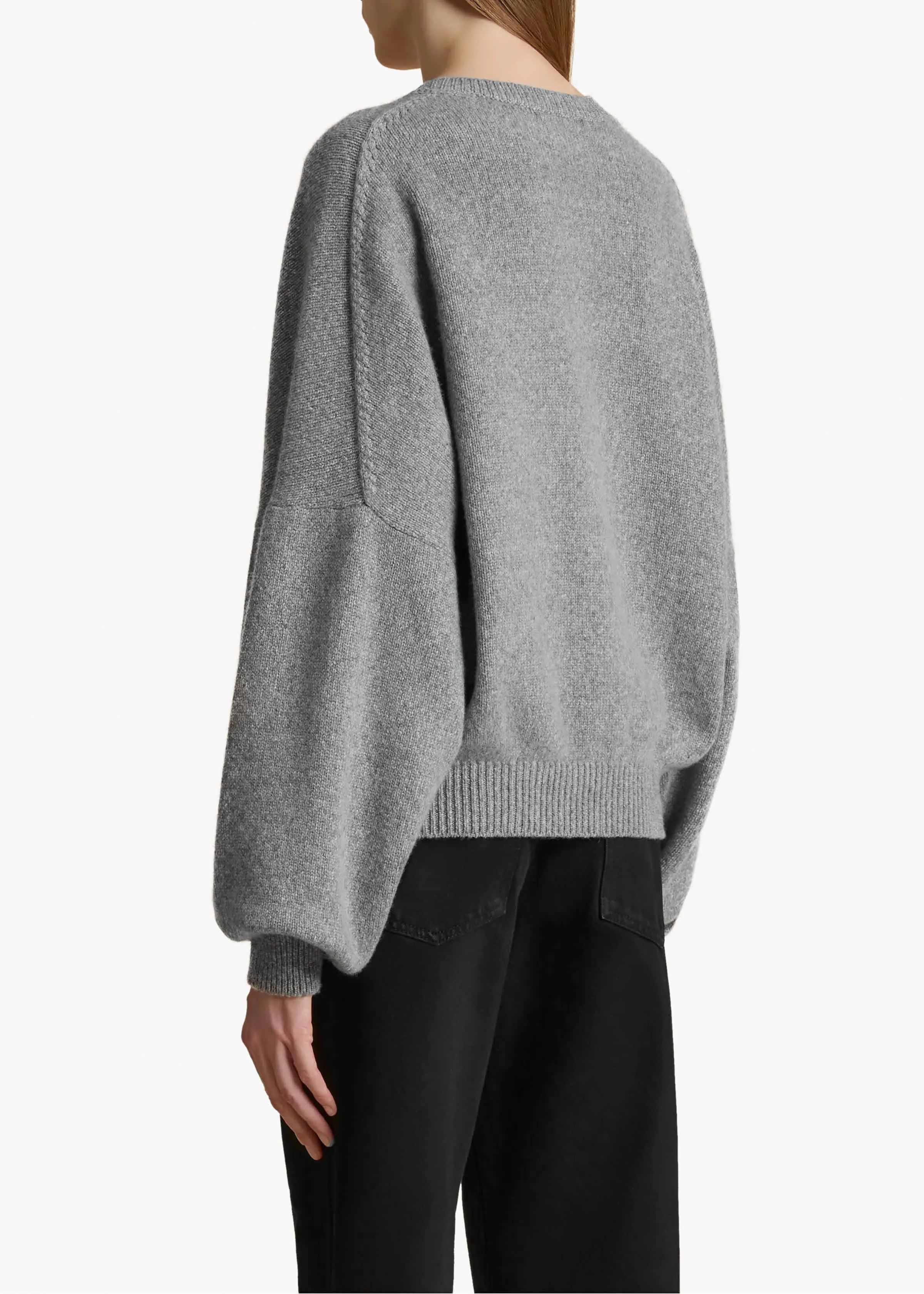 Margaux Sweater in Fog sold by KHAITE product image thumbnail 4