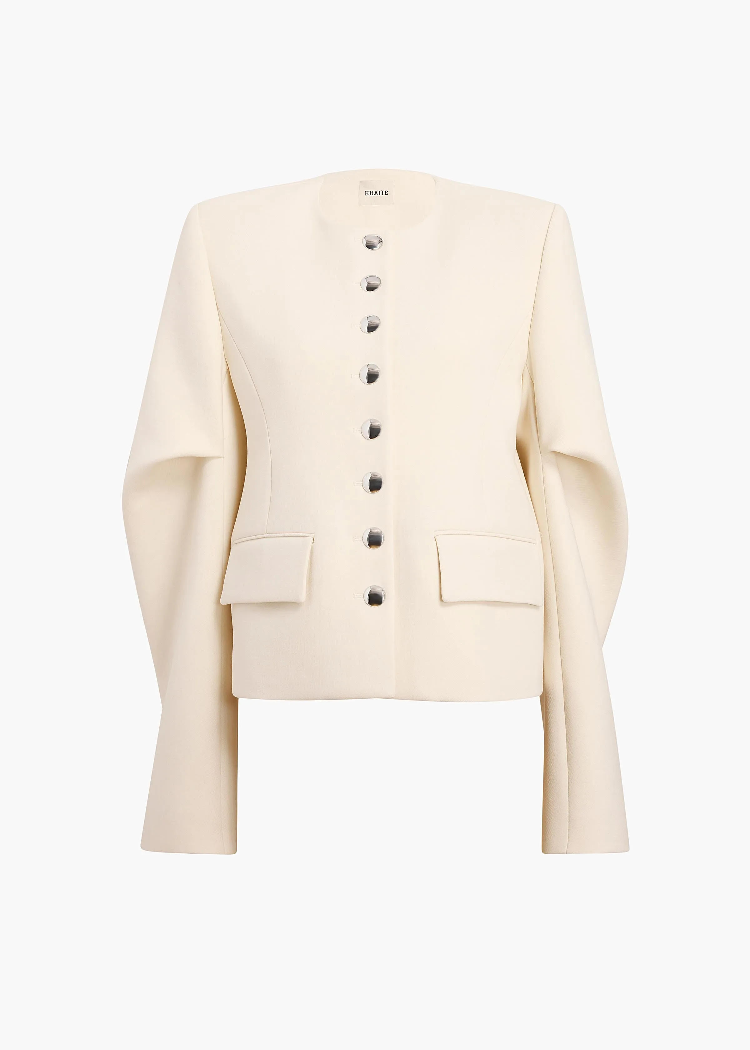 Darlman Jacket in Cream sold by KHAITE